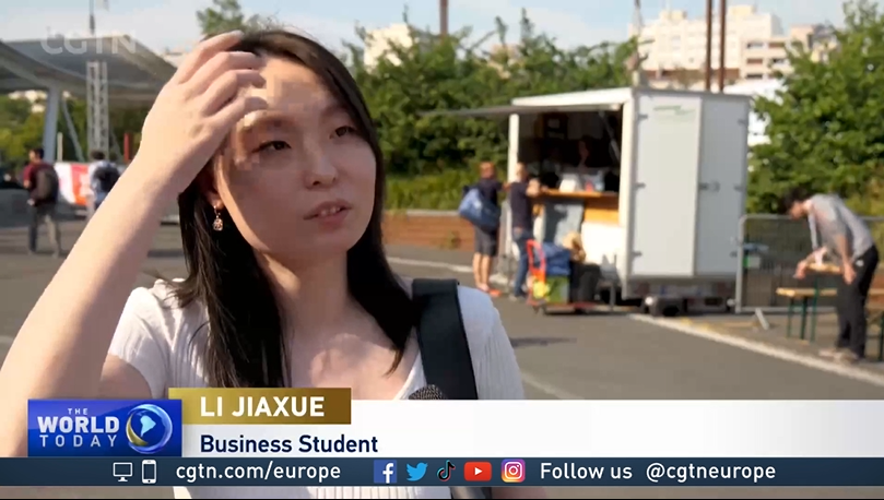 Li Jiaxue has been in France for six years. /CGTN
