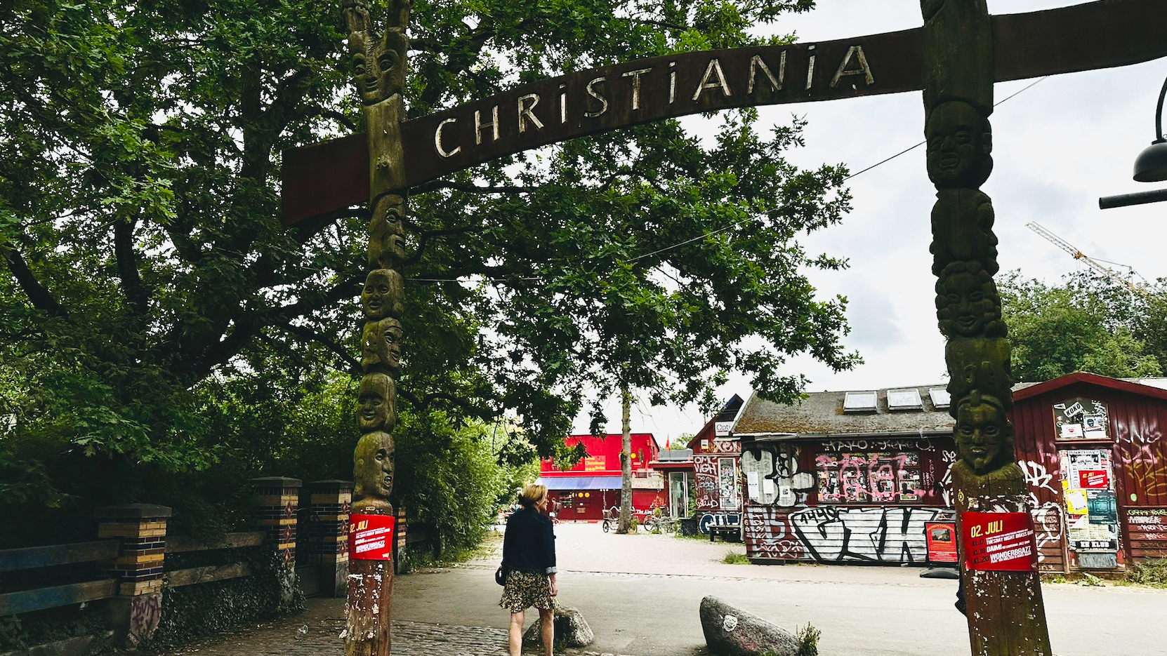 The entrance to Freetown Christiania, Copenhagen. /Mearns