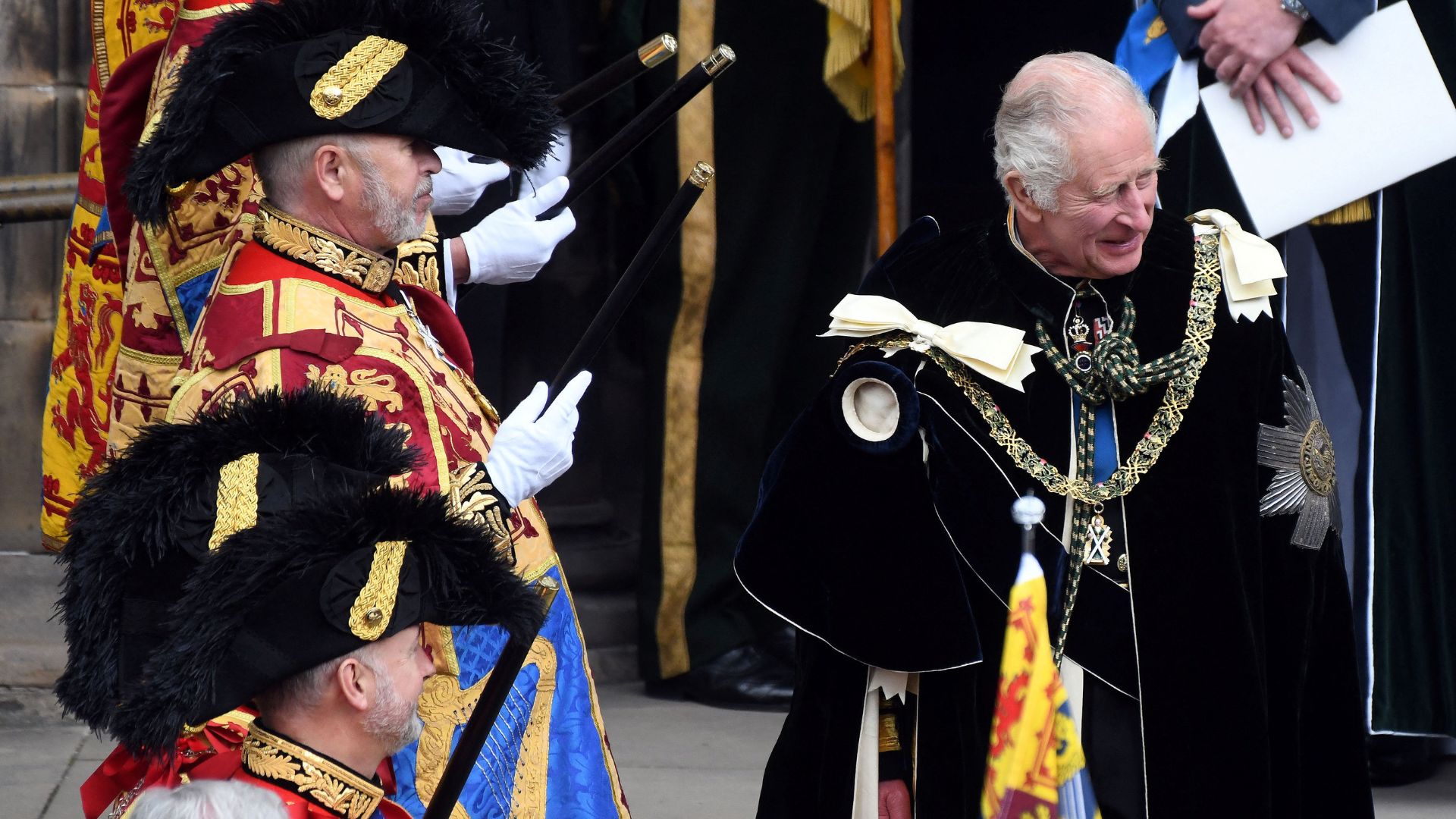 King Charles at his National Service of Thanksgiving and Dedication on July 5. /Mike Boyd/Pool