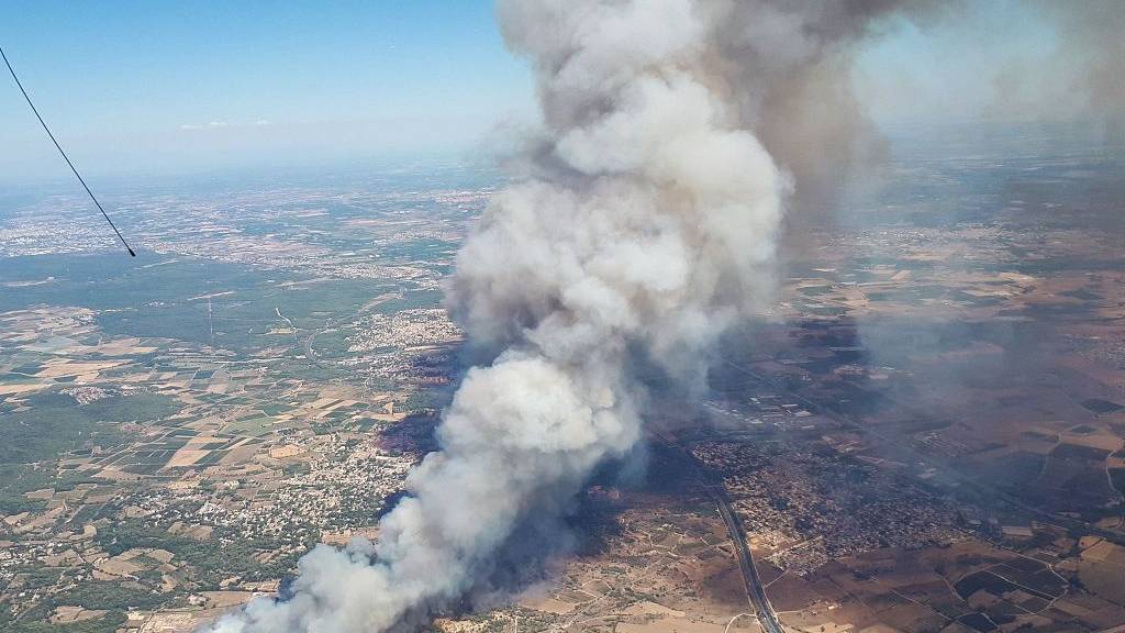 Last year's wildfire emissions in Europe amounted to 6.4 megatonnes of carbon, equivalent to the annual emissions of 5 million cars. /CFP