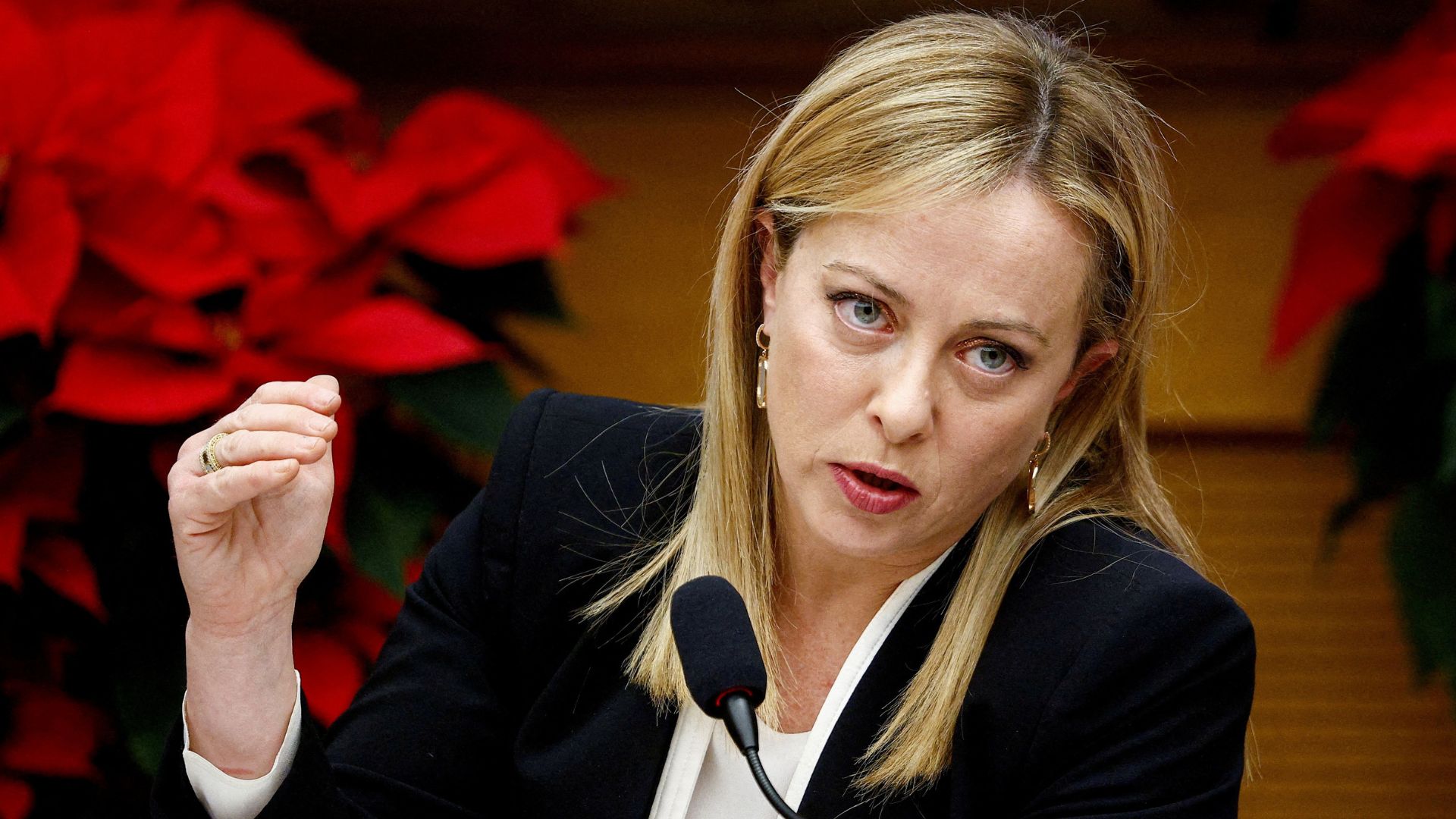  Italian Prime Minister Giorgia Meloni. /Guglielmo Mangiapane/Reuters
