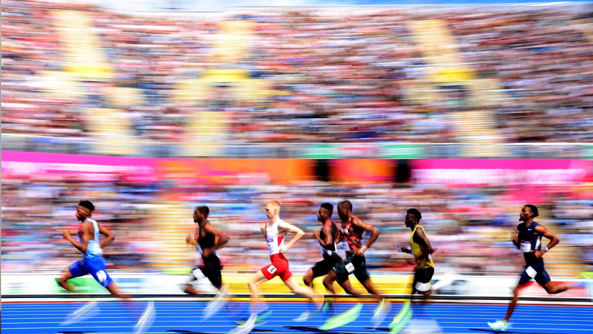 Runners take part in the Men's 800m heats at 2022's Commonwealth Games. /Phil Noble/Reuters