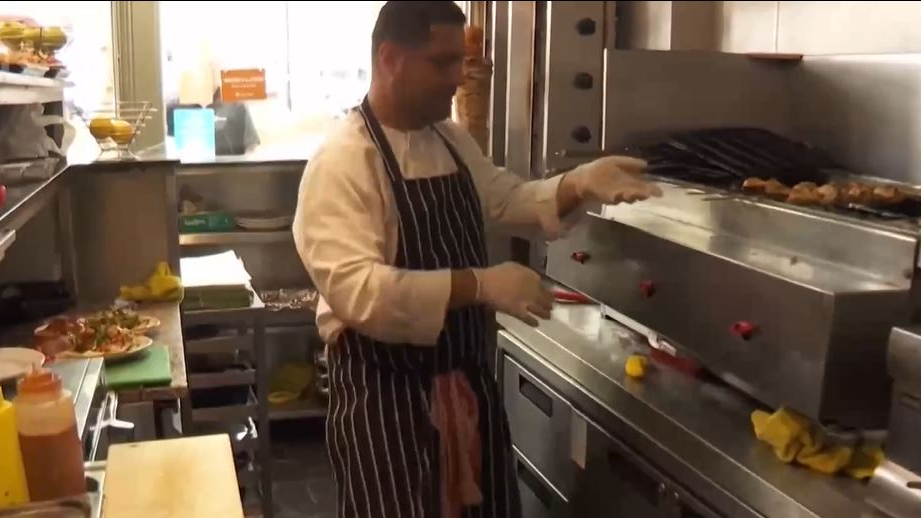 The hospitality sector is struggling to attract the right people. /CGTN