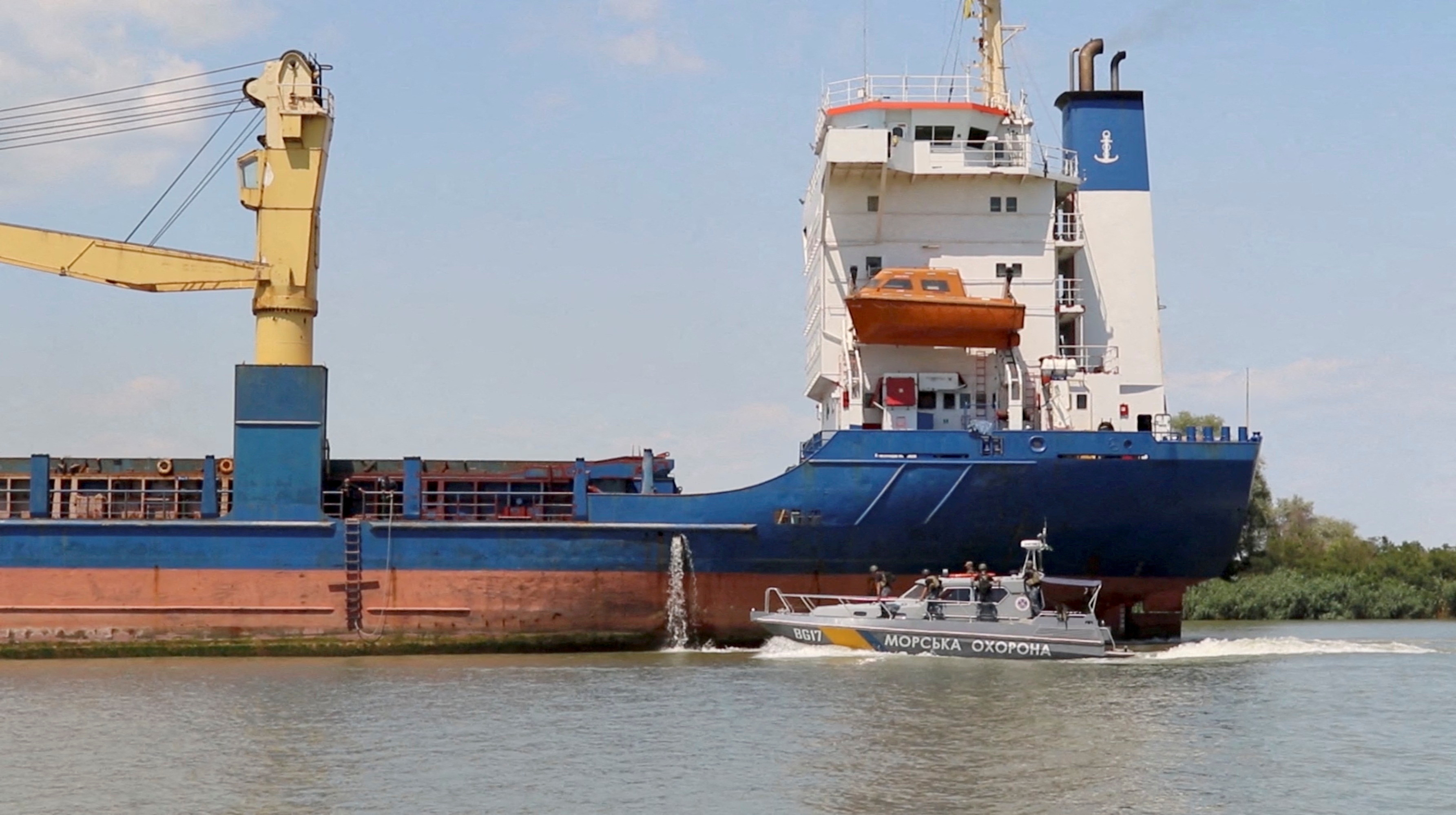 The Ukrainian port of Izmail has become crucial for the global export of grain but has come under attack from Russian missiles in recent days./Reuters/.