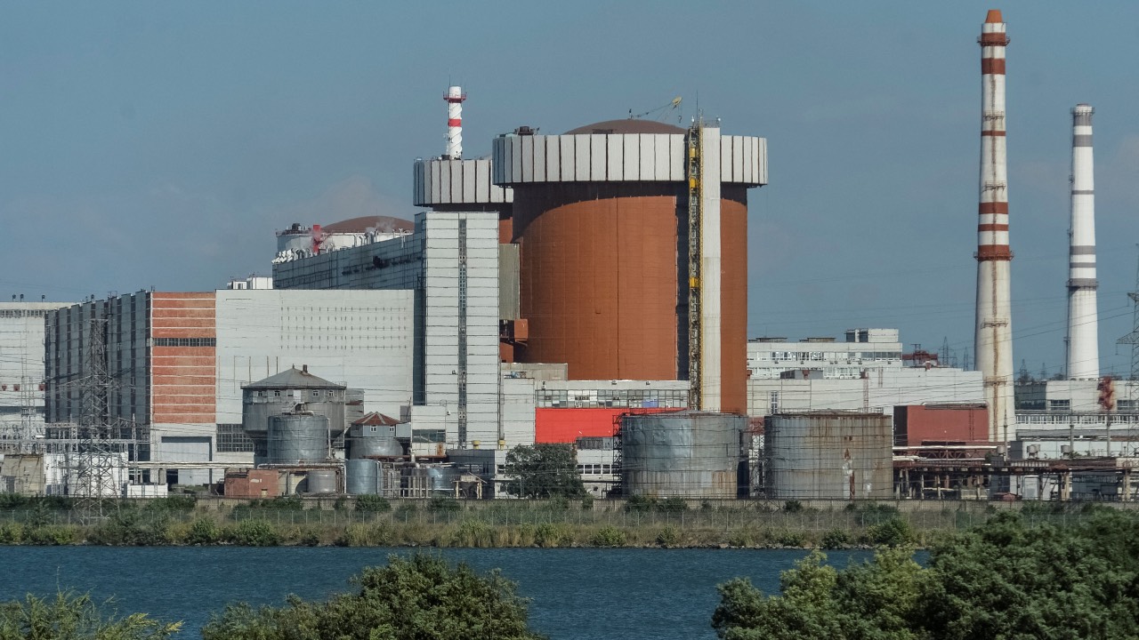 A general view shows the Pivdennoukrainsk nuclear power plant in Yuzhnoukrainsk, Mykolaiv region, Ukraine. /Oleksandr Klymenko/Reuters