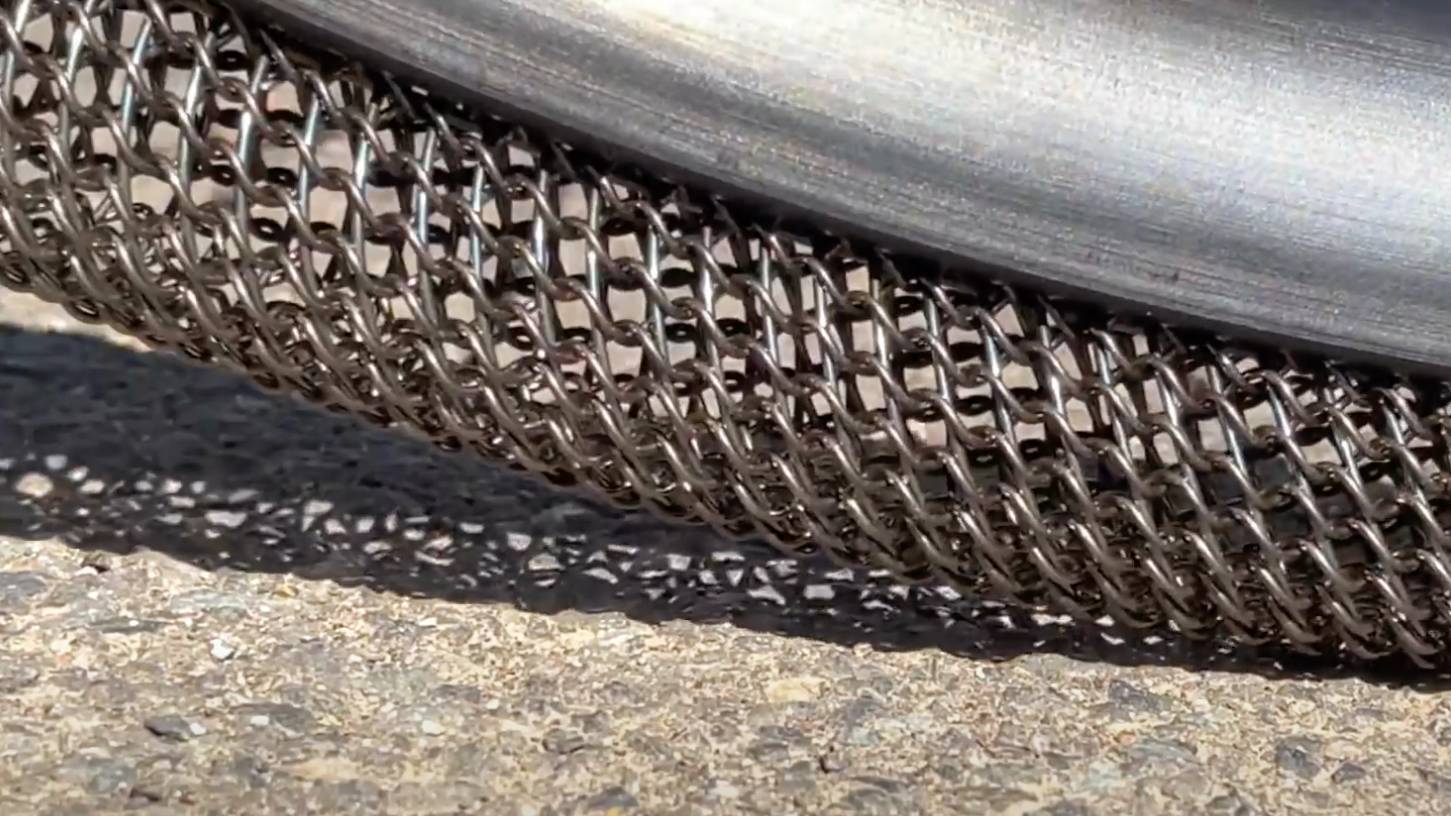 SMART tires use a springy mesh design made of shape memory alloy that's elastic, yet strong. /SMART Tire Company
