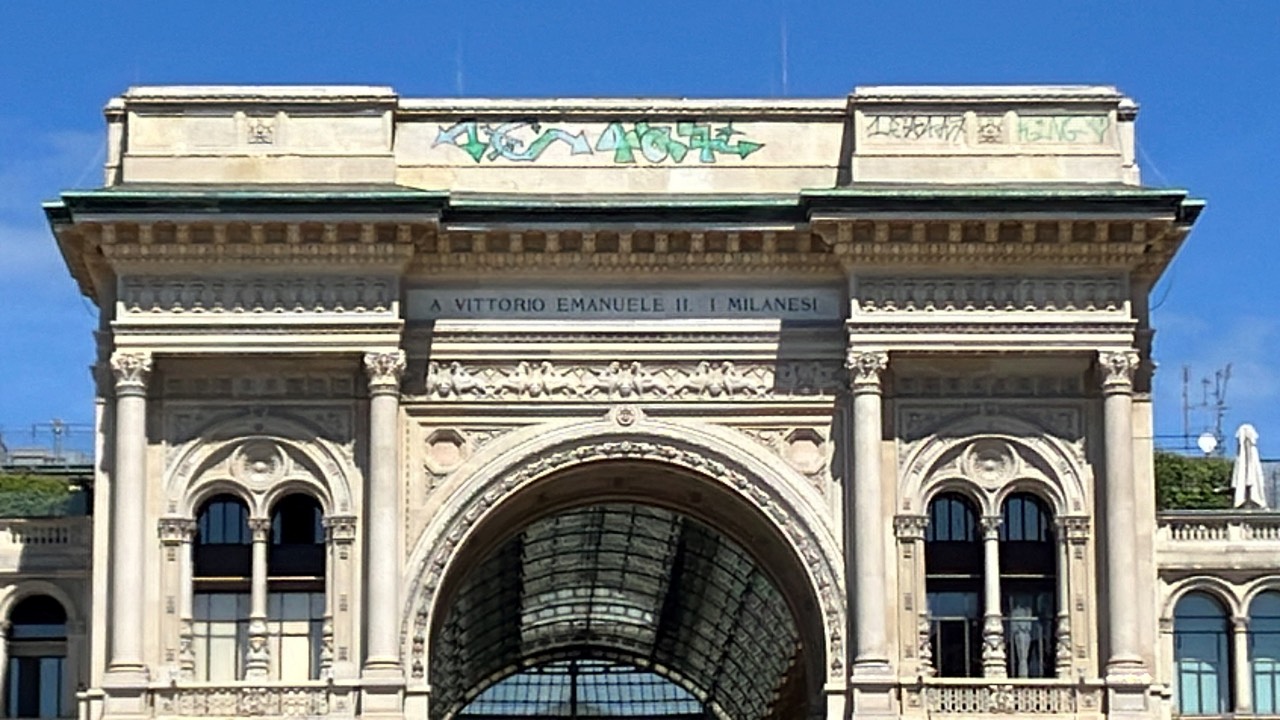 The tagging appeared to be the work of graffiti artists rather than politically-motivated groups or environmental protesters. /Viviana Venturi/Reuters