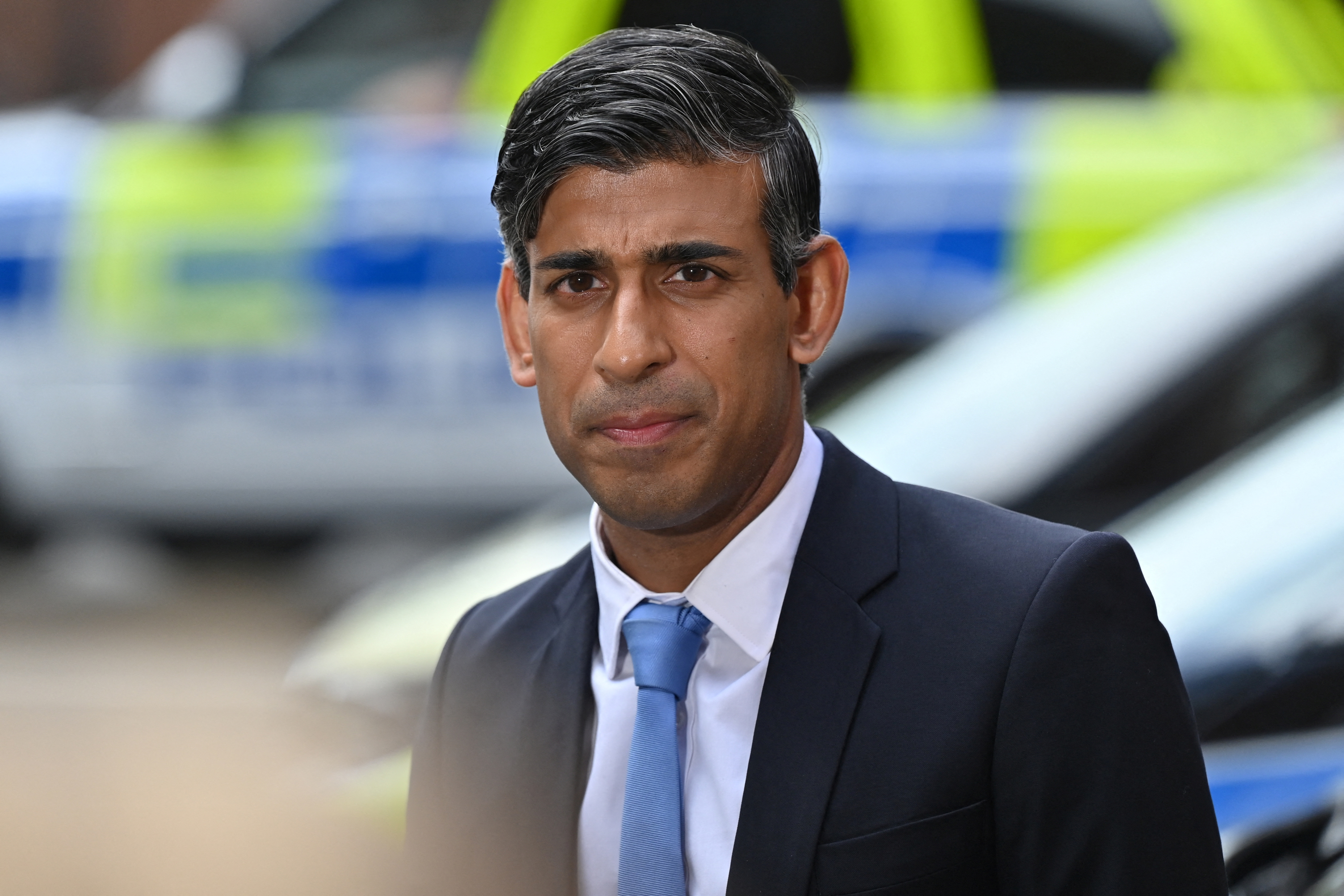 In 2021, when UK Prime Minister RIshi Sunak was Chancellor, the government halved the budget for school repairs in England. But Sunak says it's 'utterly wrong' to blame him for the fiasco./Reuters/Justin Tallis.