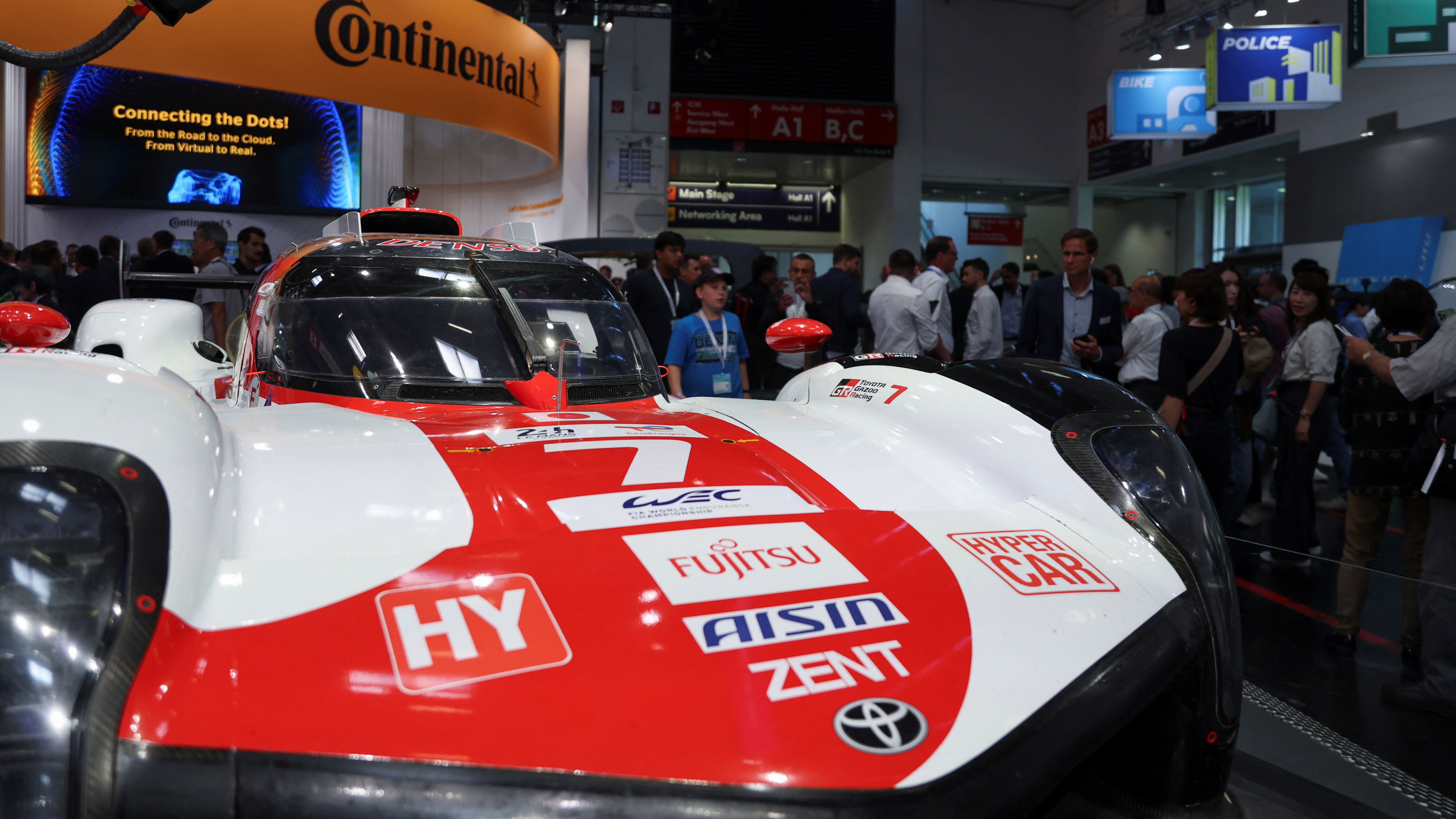 A vehicle by Toyota Gazoo Racing displayed at the 2023 Munich motor show. /Leonhard Simon/ Reuters
