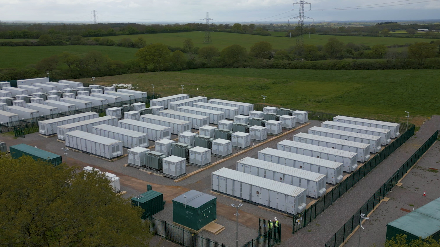 In southern UK, a battery storage project by the Chinese company Huaneng is helping to secure greater stability and flexibility of power supply in the country. /CGTN