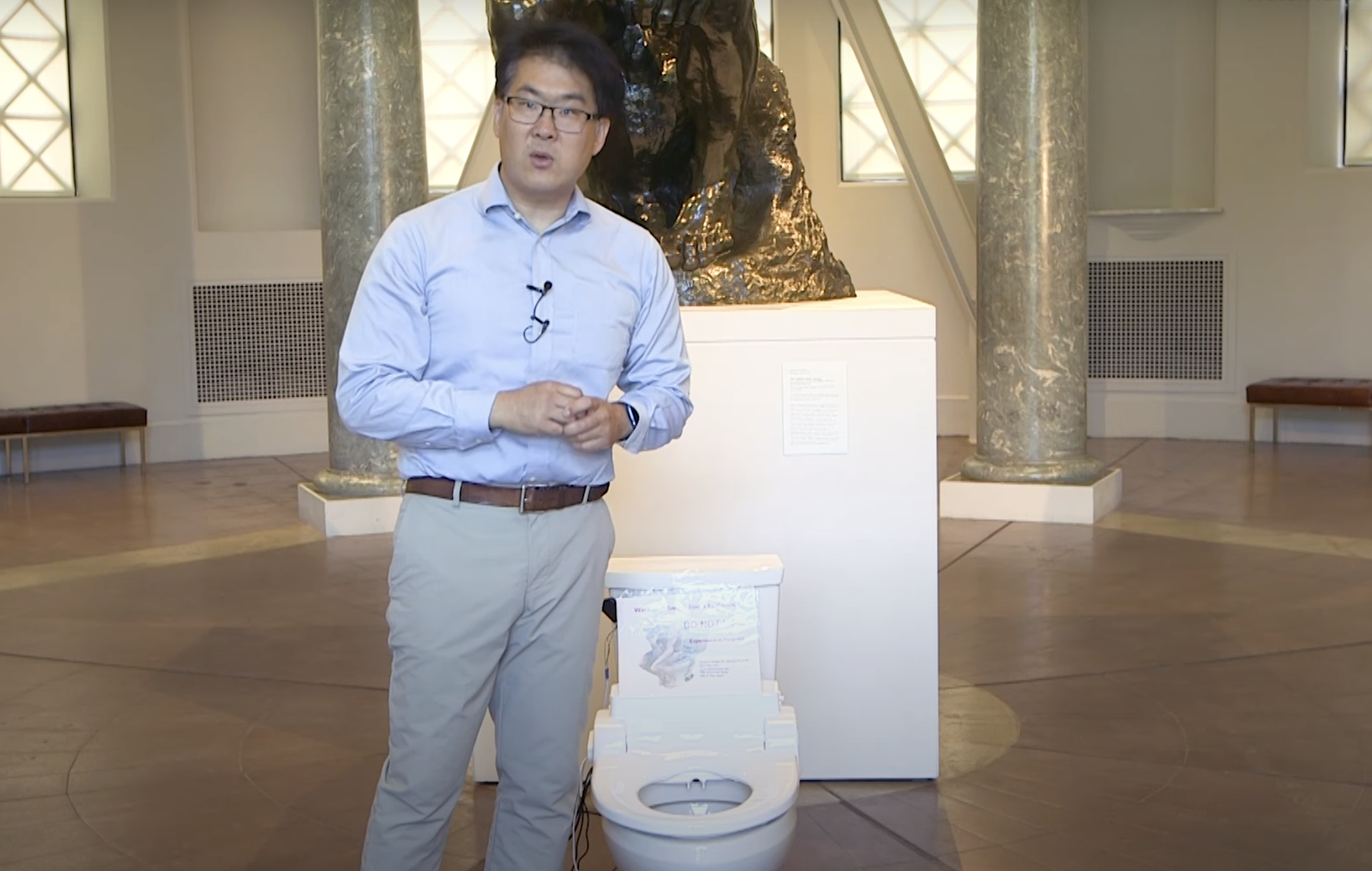 Seung-min Park invented a smart toilet to analyse human waste. /improbable.com