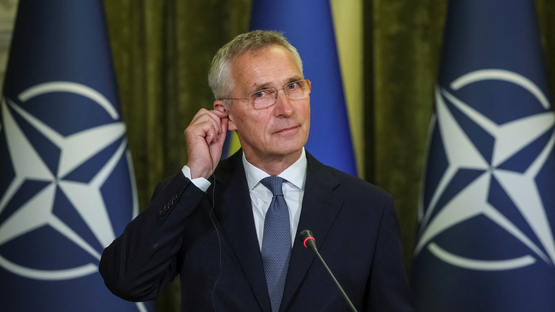 NATO Secretary General Jens Stoltenberg says key ammunition orders have been placed with more contracts in the pipeline./Gleb Garanich/Reuters.
