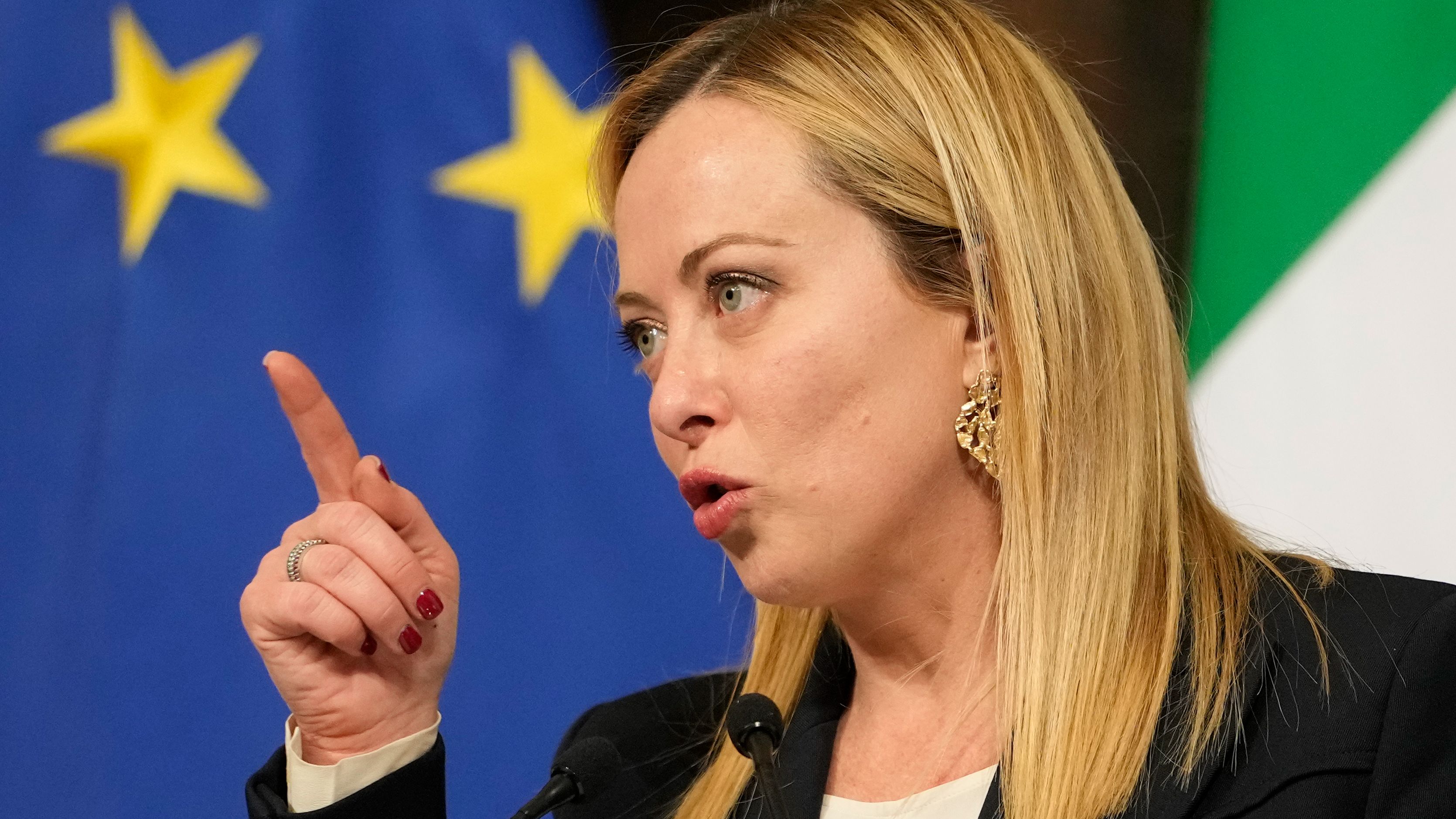 Giorgia Meloni's policies are coming under close scrutiny./ Alessandra Tarantino/AP