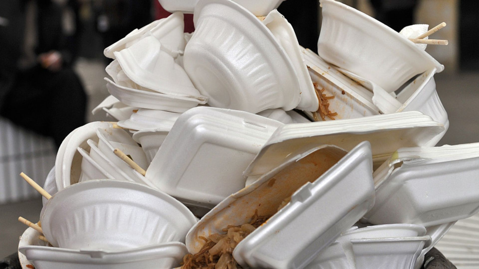 New laws will limit the use of polystyrene in England. /CFP
