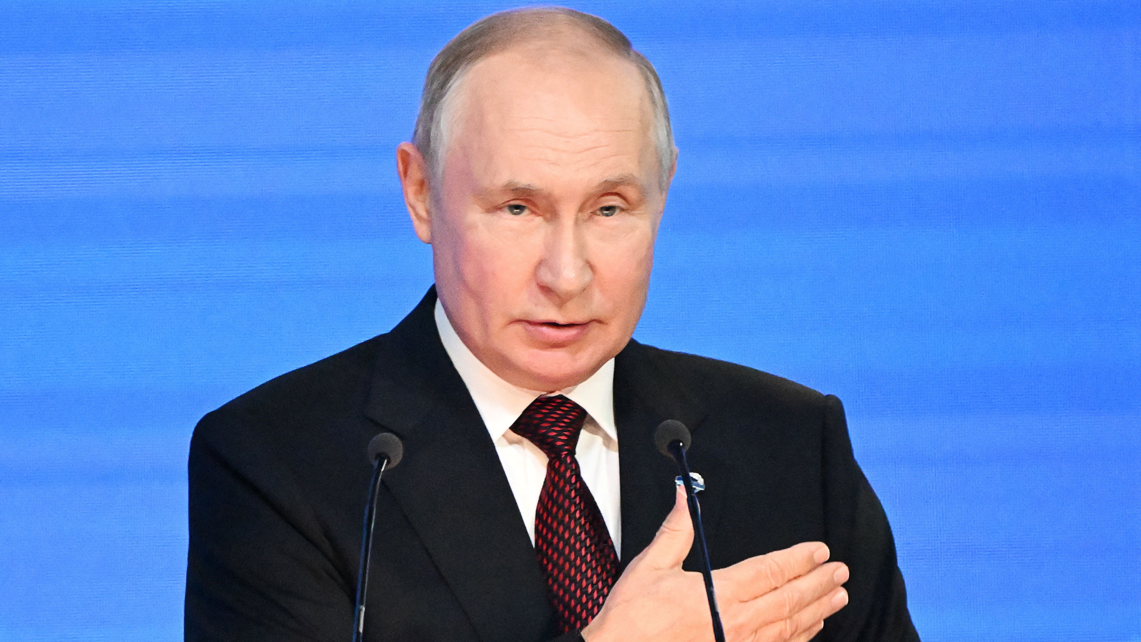Vladimir Putin delivered his speech at the Valdai Discussion Club in Sochi. /Sputnik/Sergei Guneev/Reuters