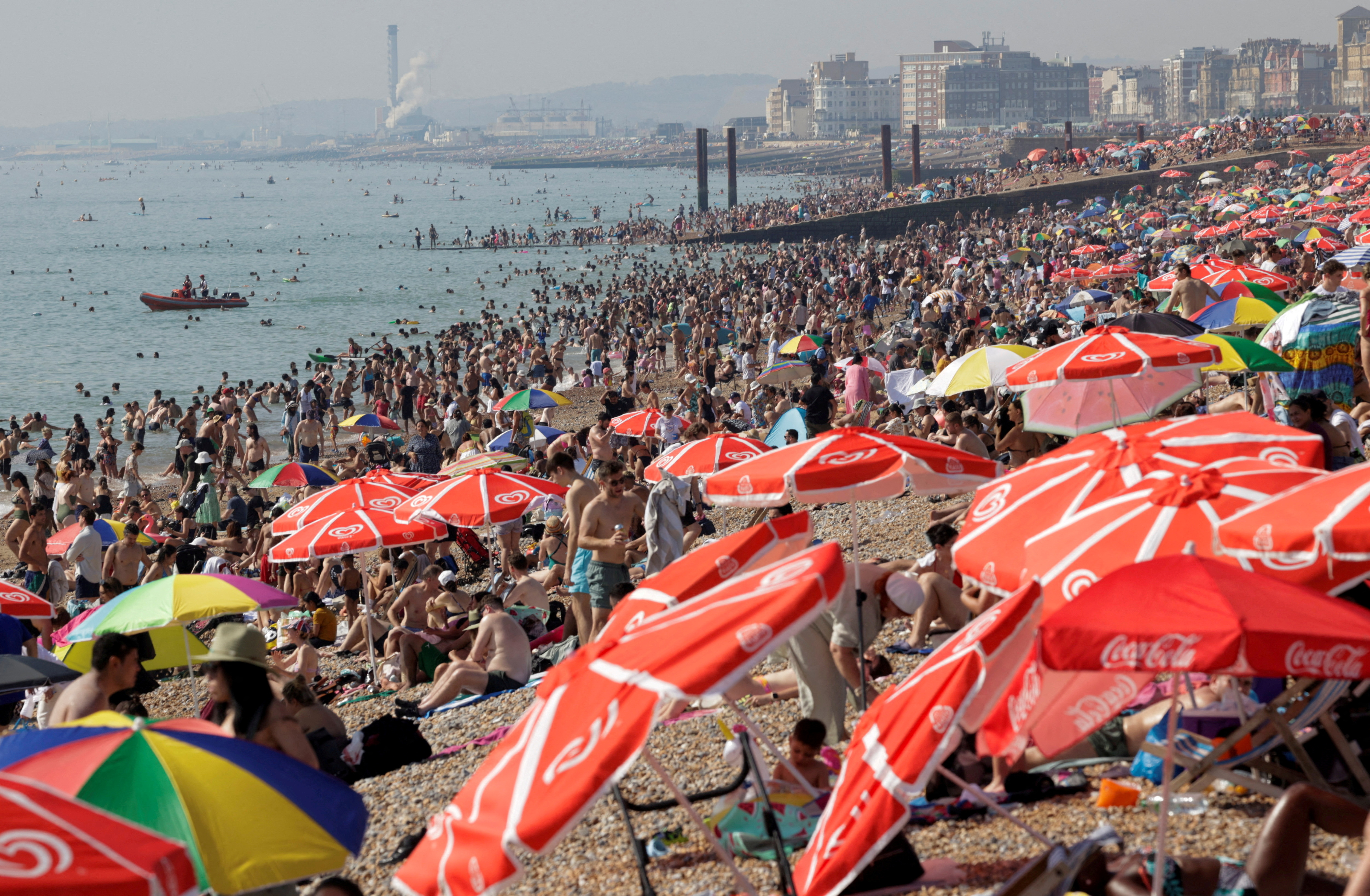 September 2023 was the warmest September on record globally. Soaring temperatures saw people flock to Brighton beach in the UK last month. /Carlos Jasso/Reuters