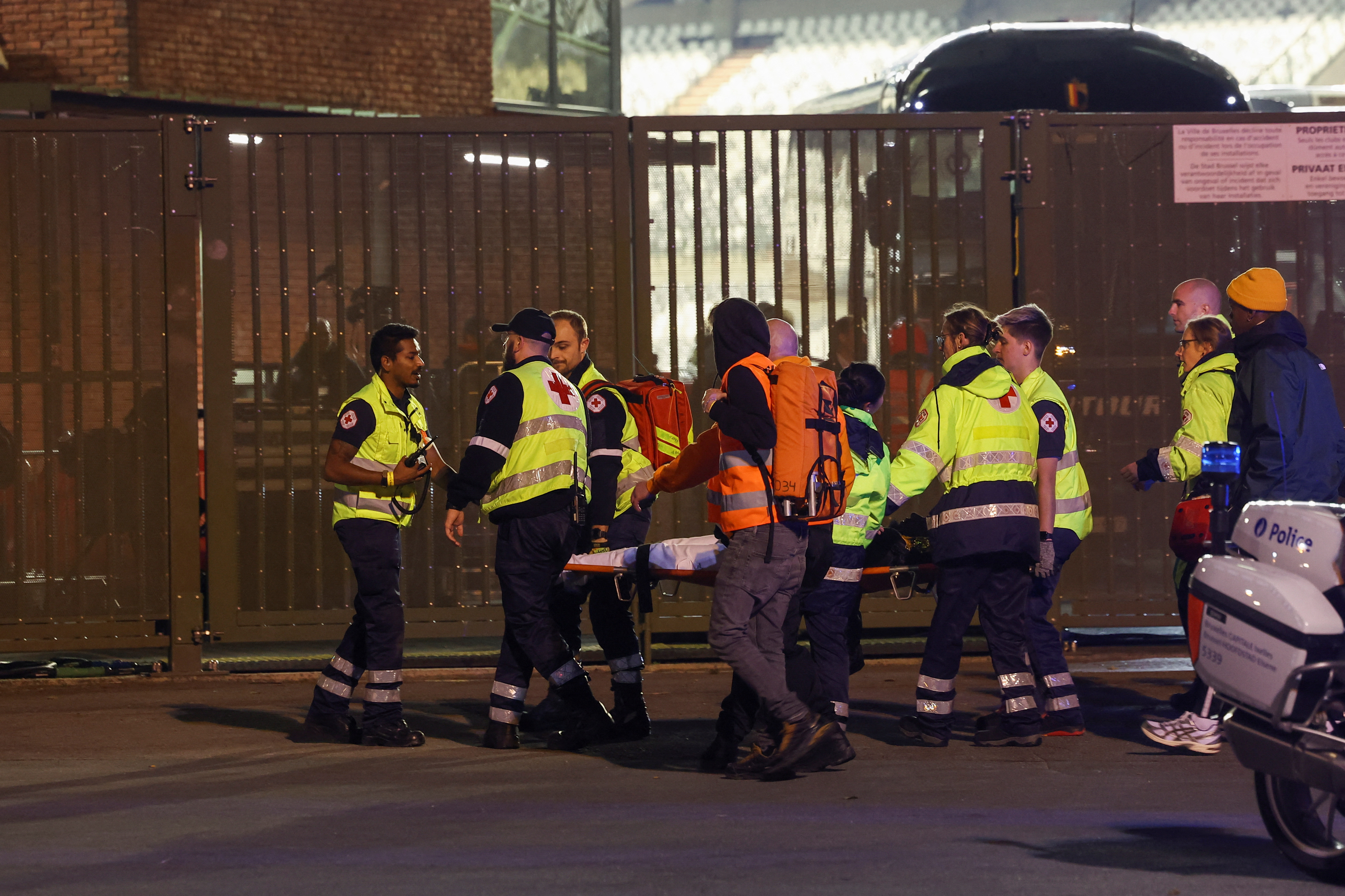 A Tunisian gunman who is believed to have killed two football fans in Brussels on Tuesday before being shot by police in a cafe. /Reuters/Yves Herman.