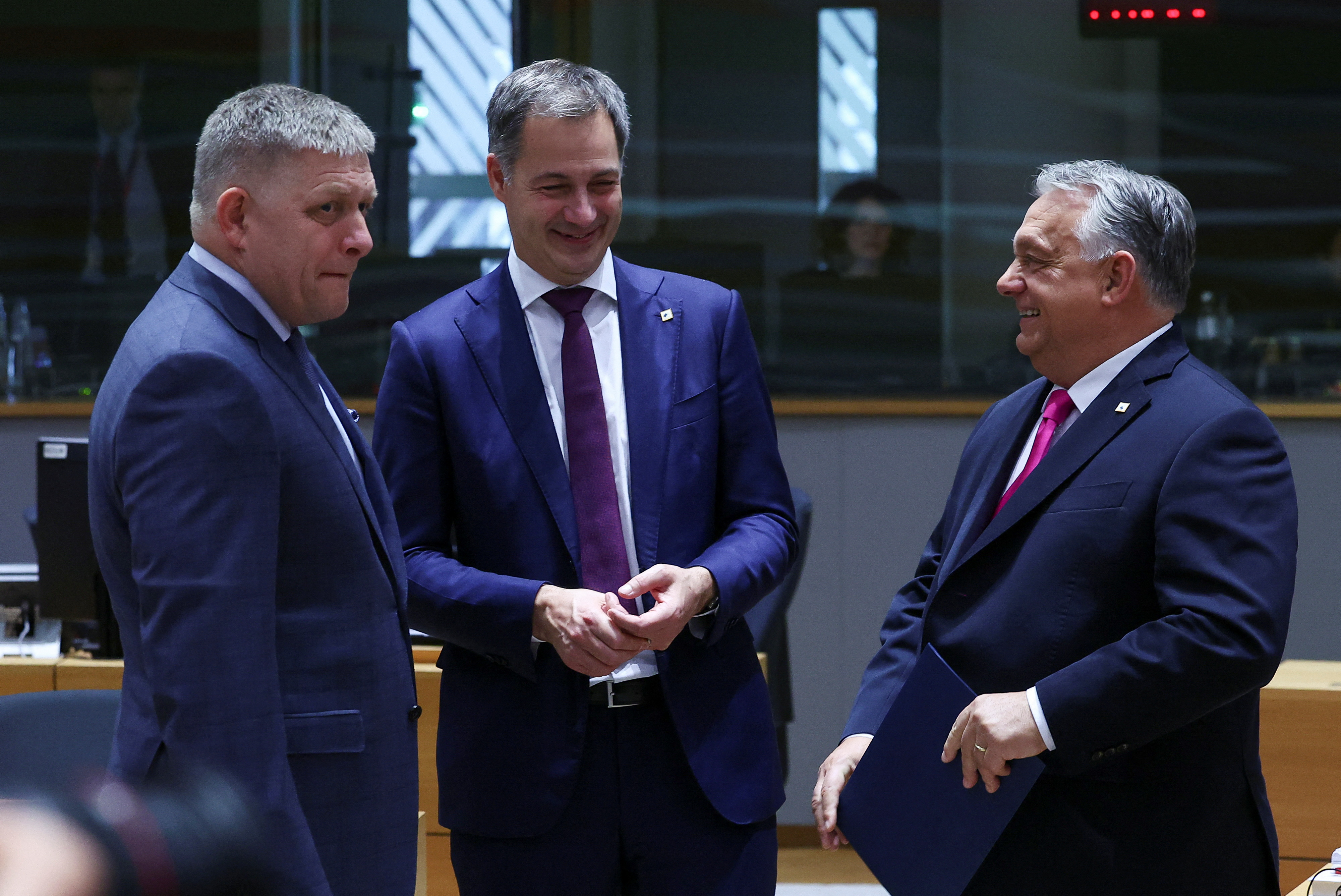 Fico is attending a two-day European Union summit on Thursday and Friday that will discuss a multi-year financial and military aid plan for Ukraine. /Yves Herman/Reuters