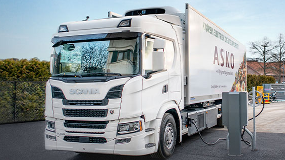 Scania have been developing hyrdogen and electric trucks./ Scania