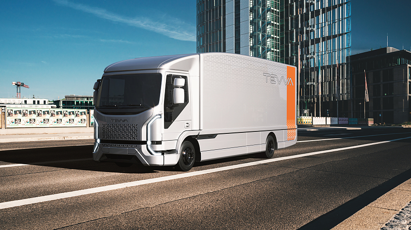The UK-made Tevva Truck is a zero-emission, fully electric truck./ CFP