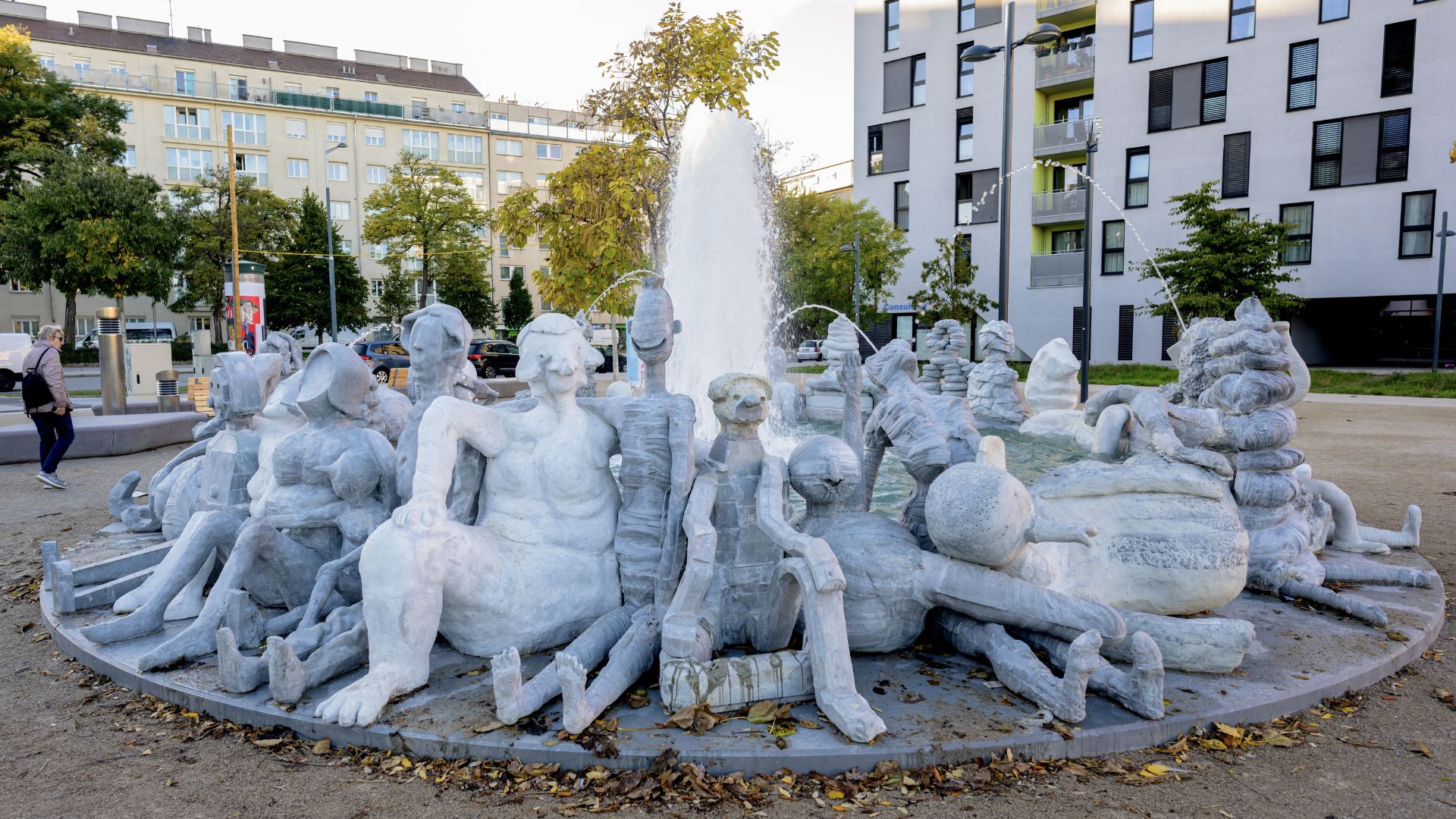 Viennese artist group Gelitin's sculpture is proving controversial. /Joe Klamar/AFP