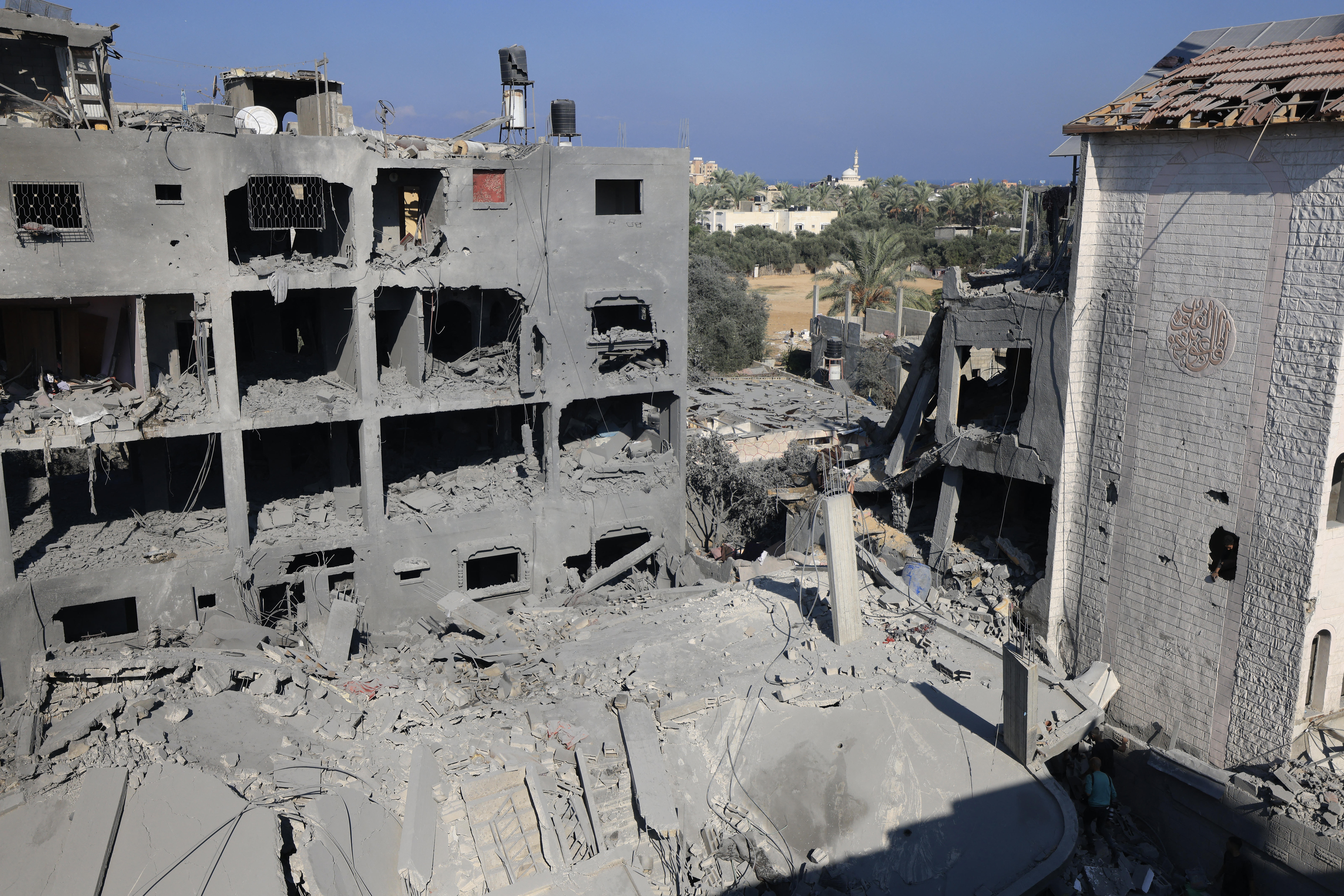 A picture shows the damage at the Nuseirat refugee camp in the central Gaza Strip - aid organizations across the world have called for an immediate ceasefire/Mahmud Hams/AFP.