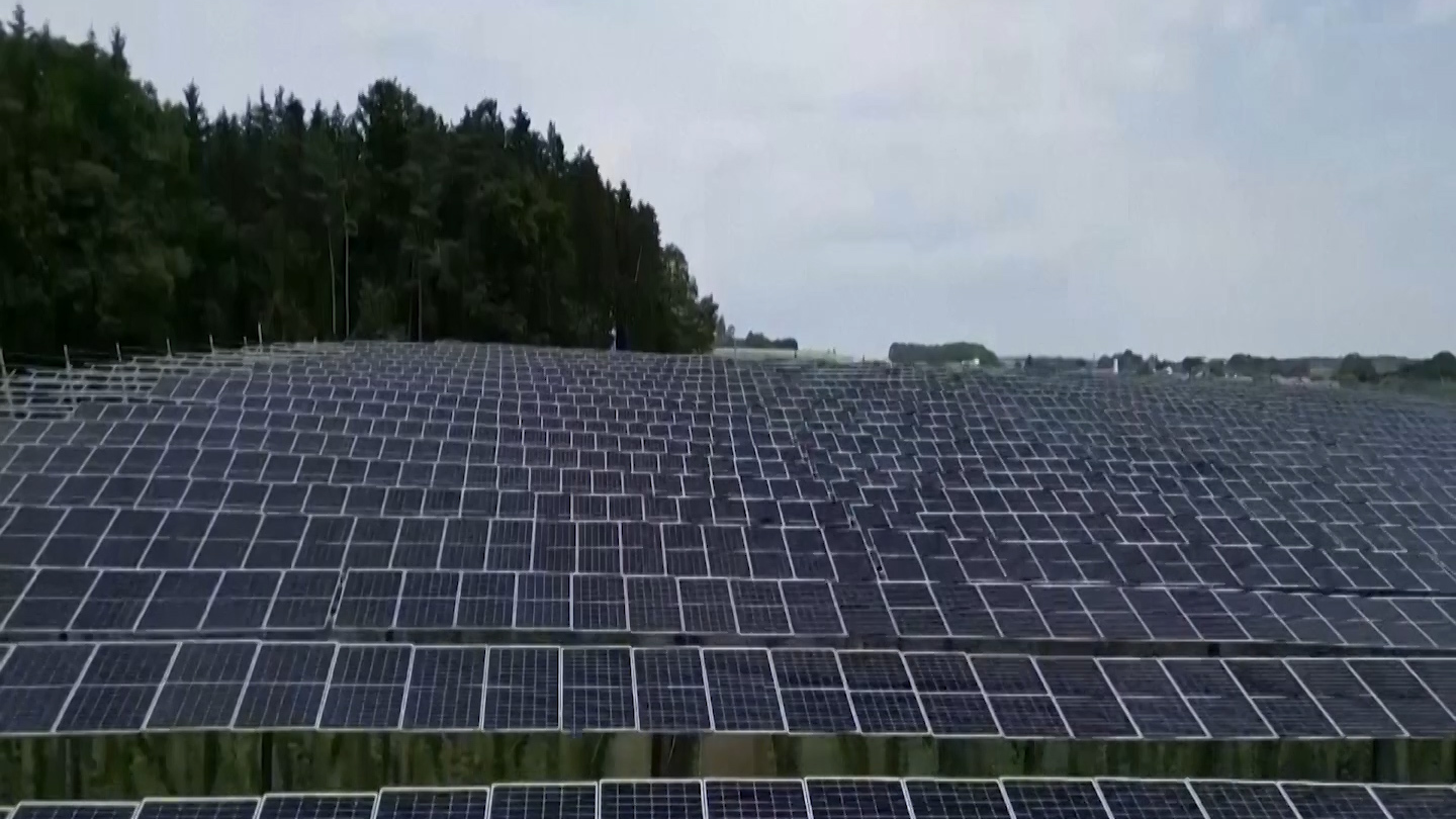 Germany is looking to generate over 75 gigawatts of electricity from solar energy this year. /CGTN Europe