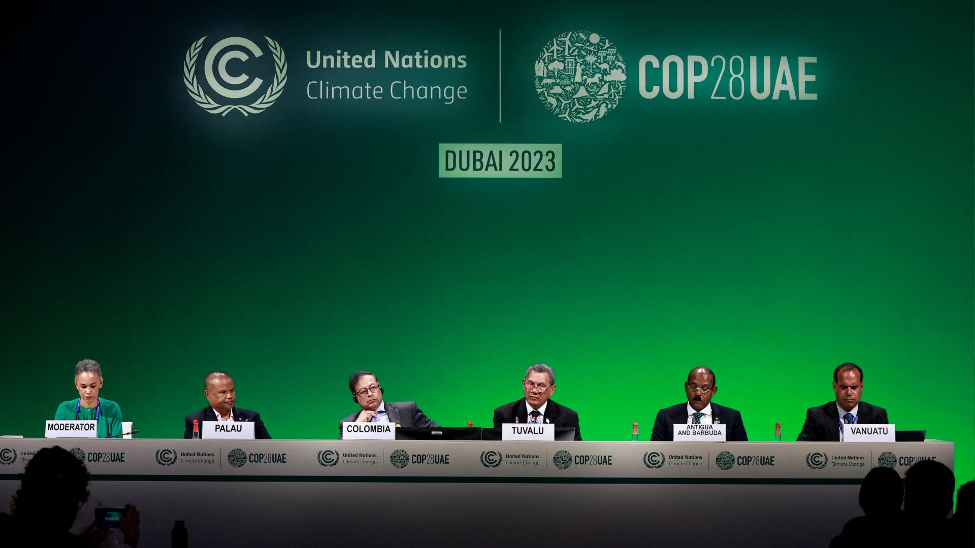 Delegates at the United Nations Climate Change Conference COP28 in Dubai. /Thaier Al-Sudani/Reuters
