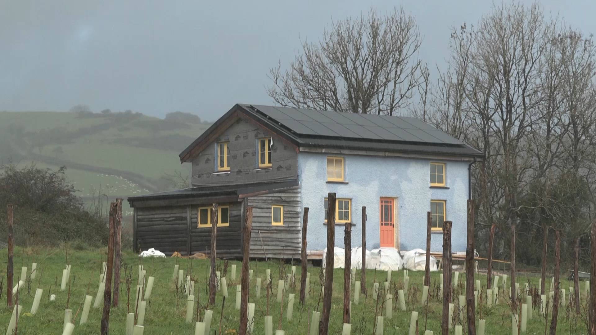 The Welsh government is giving permission for construction of homes in rural Wales so long as they are zero carbon in construction and use. /CGTN Europe