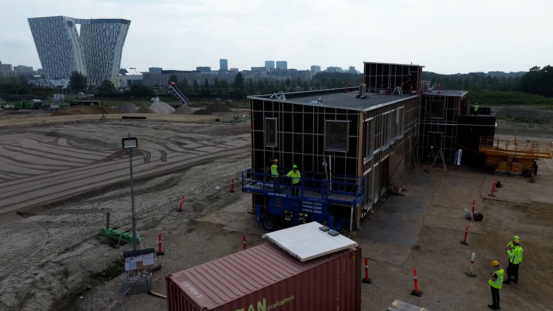 Construction of Fælledby has started in 2022 and is set to take 10 years until completion. /Dworschak/CGTN