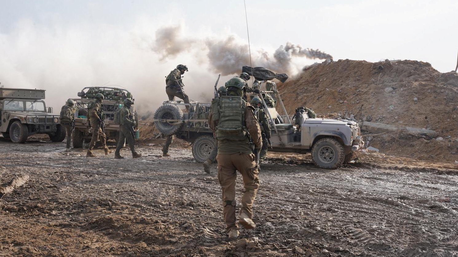 Israeli soldiers operate in the Gaza Strip amid the ongoing conflict between Israel and Hamas. /Israel Defense Forces/Reuters