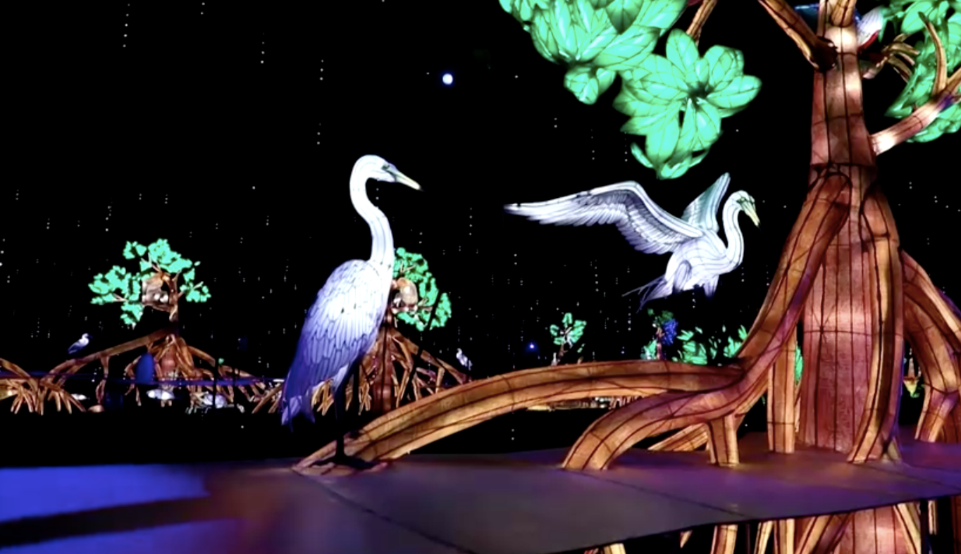 There are more than 1,000 lanterns installed in the gardens of the Jardin d'Acclimatation, in one of the French capital's biggest parks. /Reuters/Video.