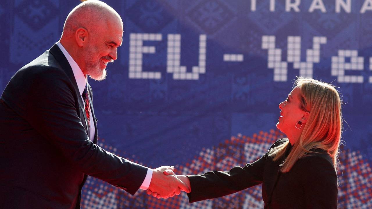 Italy's far-right Prime Minister Giorgia Meloni hailed the arrival of the new rules. /Florion Goga/Reuters
