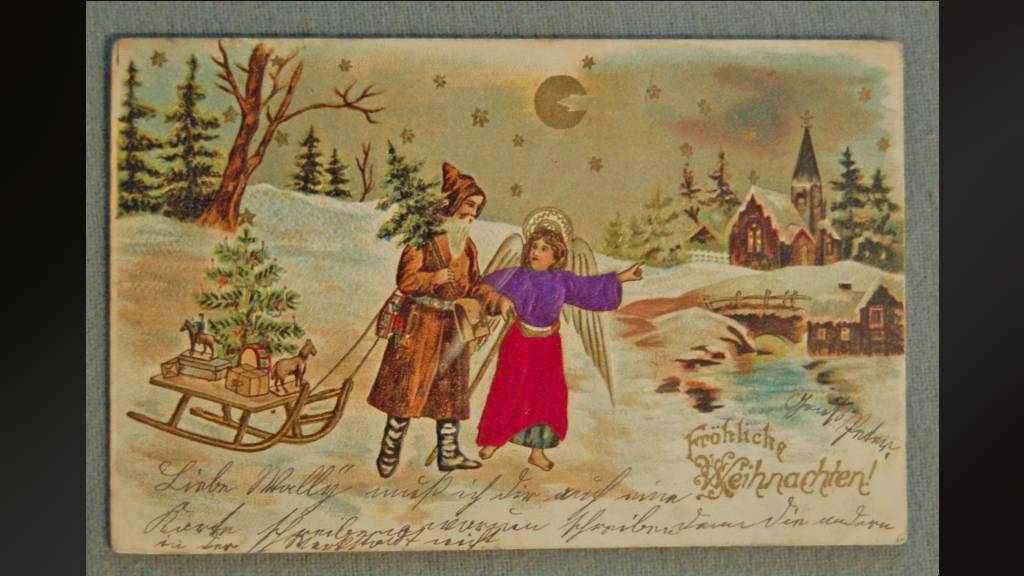 A Christmas card from 1900 representing Christkind. /Wikimedia Commons