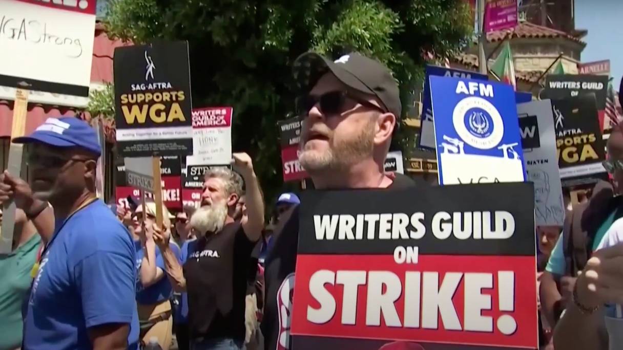 One of the key events this year was when more than 170,000 people working in the U.S. entertainment business went on strike. /CGTN Europe