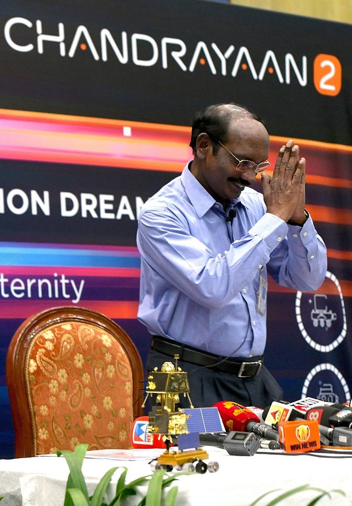 Kailasavadivoo Sivan, former chairman of the Indian Space Development Organization (ISRO), was behind the launch of Chandrayaan-2
