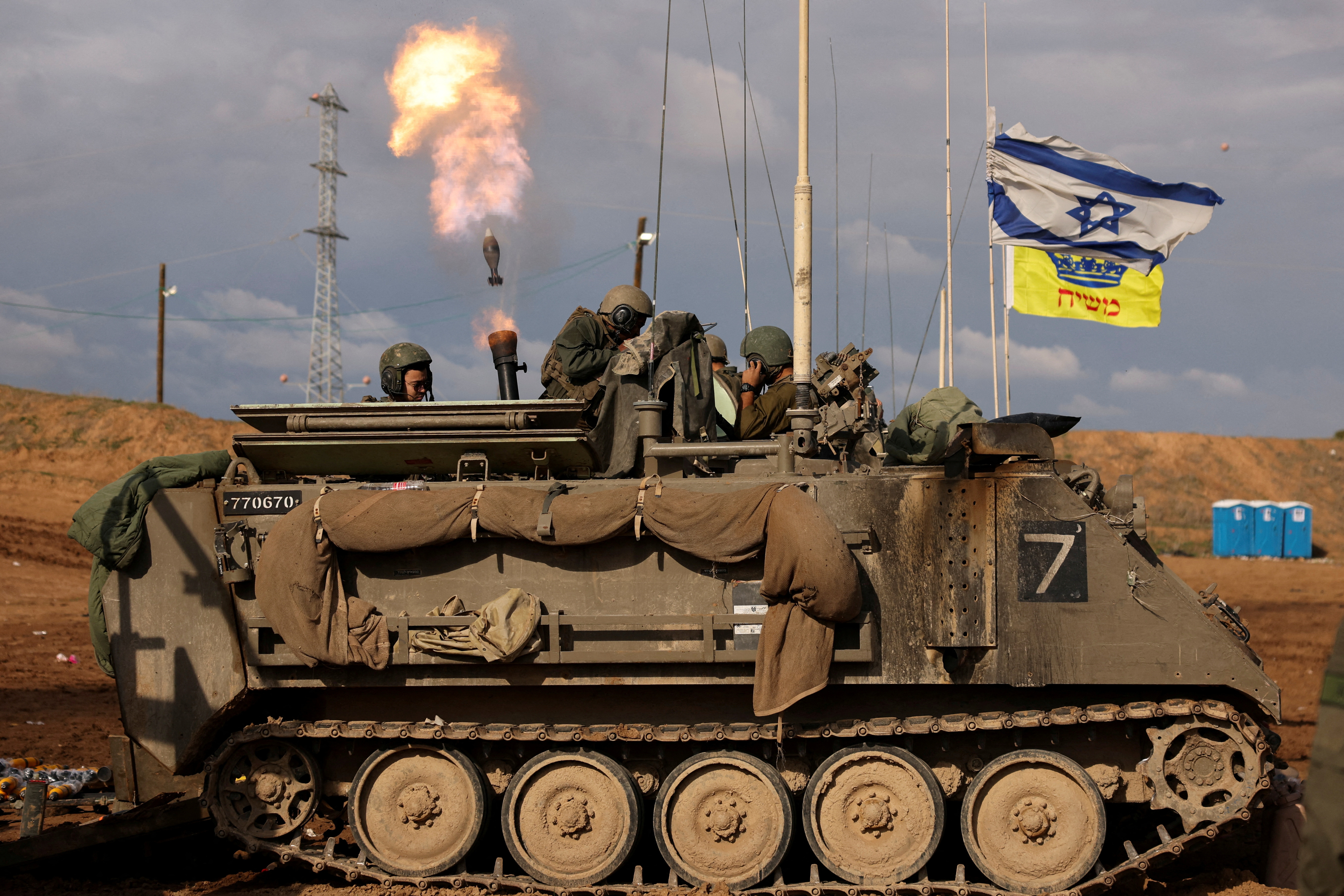 The Israeli army claims its forces struck over 100 targets in Gaza overnight. /Violeta Santos Moura/Reuters