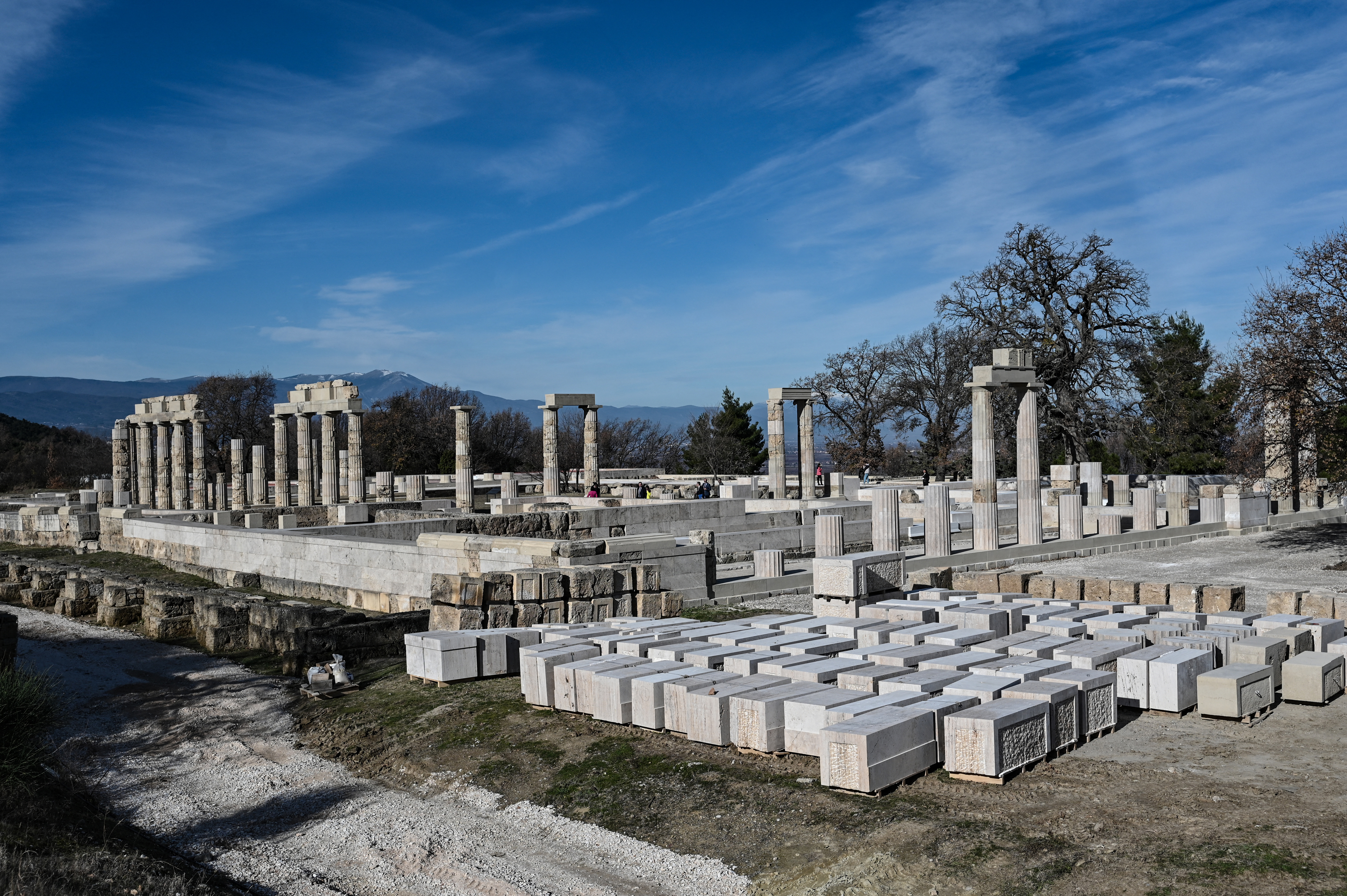 Aigai was capital of the Macedonian kingdom, the dominant military power of the time, and archeologists say the palace was the kingdom's spiritual centre./AFP/Sakis Mitrolidis.