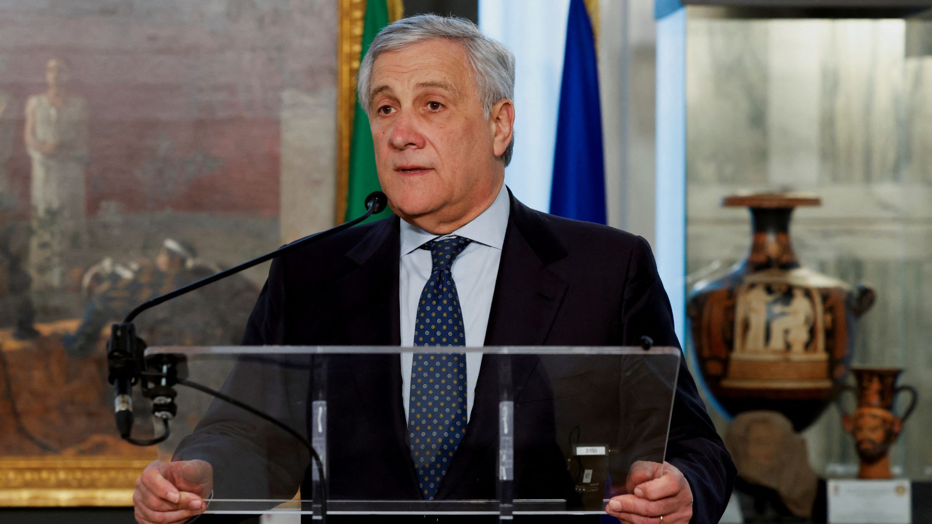 Italy's Deputy PM Antonio Tajani called a European military a 'fundamental precondition' to an 'effective foreign policy.' /Remo Casilli/Reuters