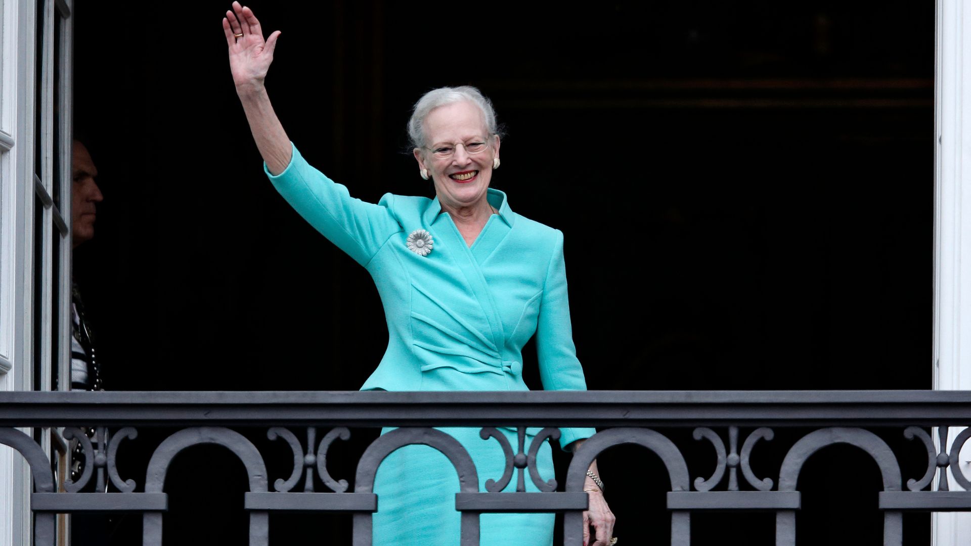 The Queen of Denmark, Margrethe II celebrates her 75th birthday at Christian VII's Palace, Amalienborg. /Jens Dresling/Polfoto/AP