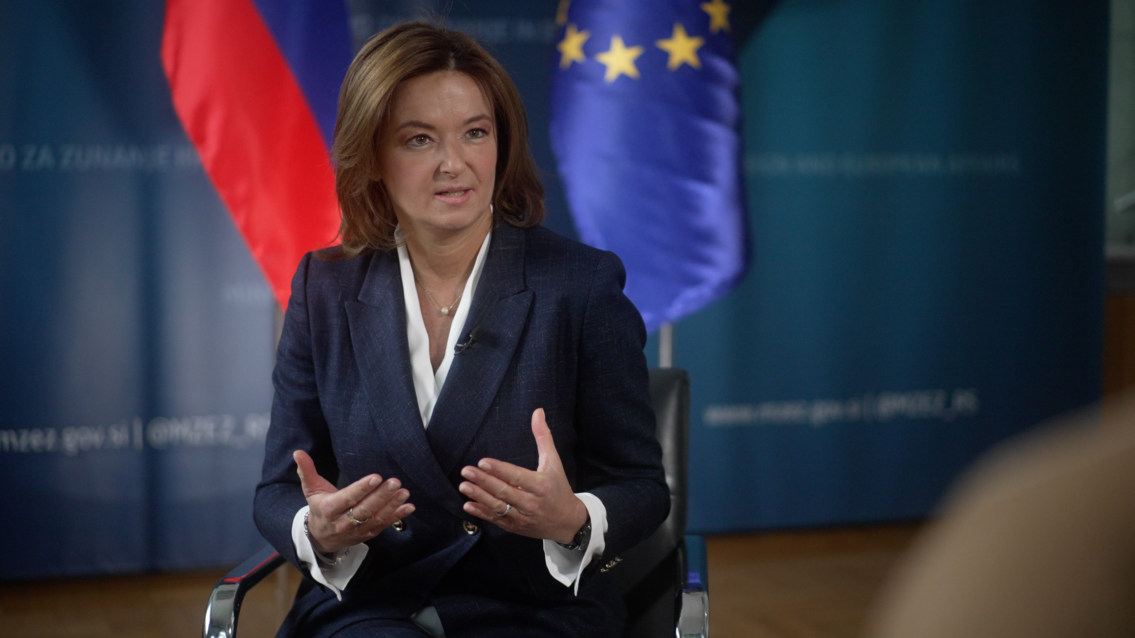 Slovenia's Foreign Minister Tanja Fajon says that the EU is not in crisis despite recent challenges./Aljosa Milenkovic/CGTN