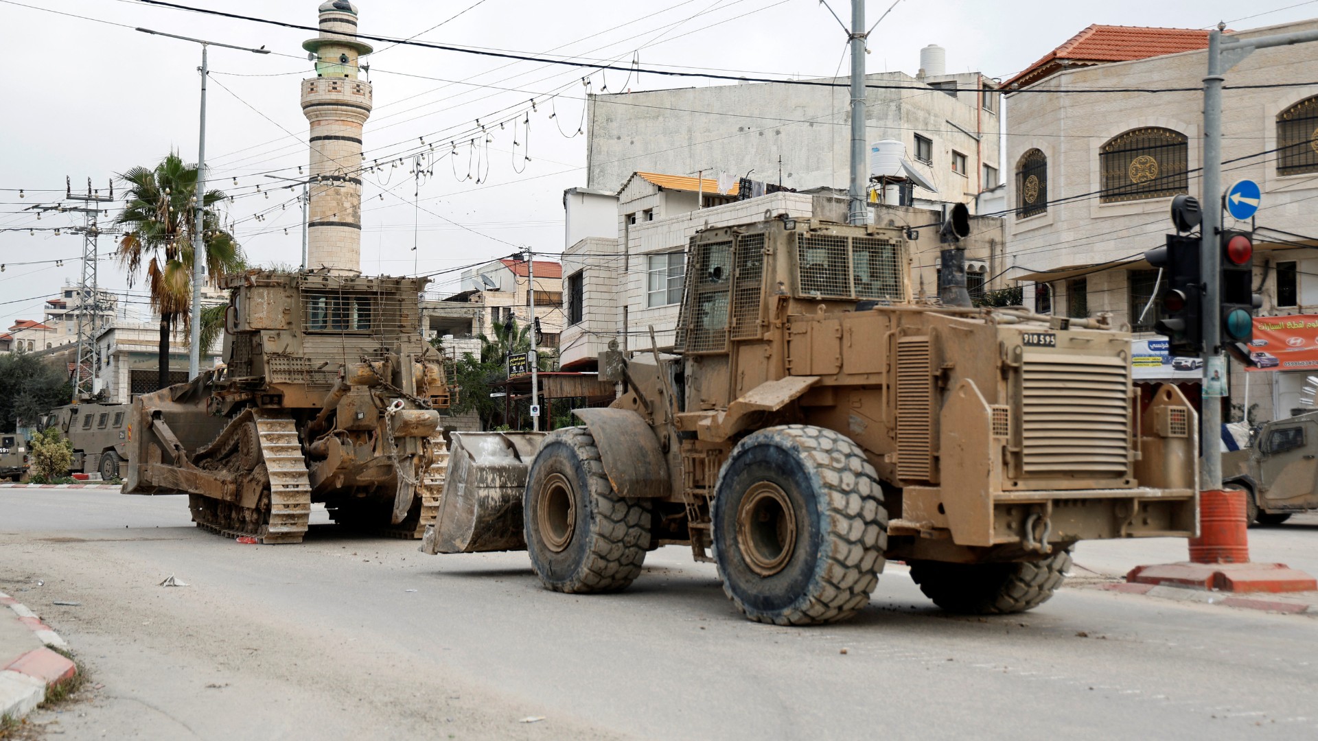 Israeli forces launched a raid in Tulkarm, in the Israeli-occupied West Bank on Wednesday. /Raneen Sawafta/Reuters