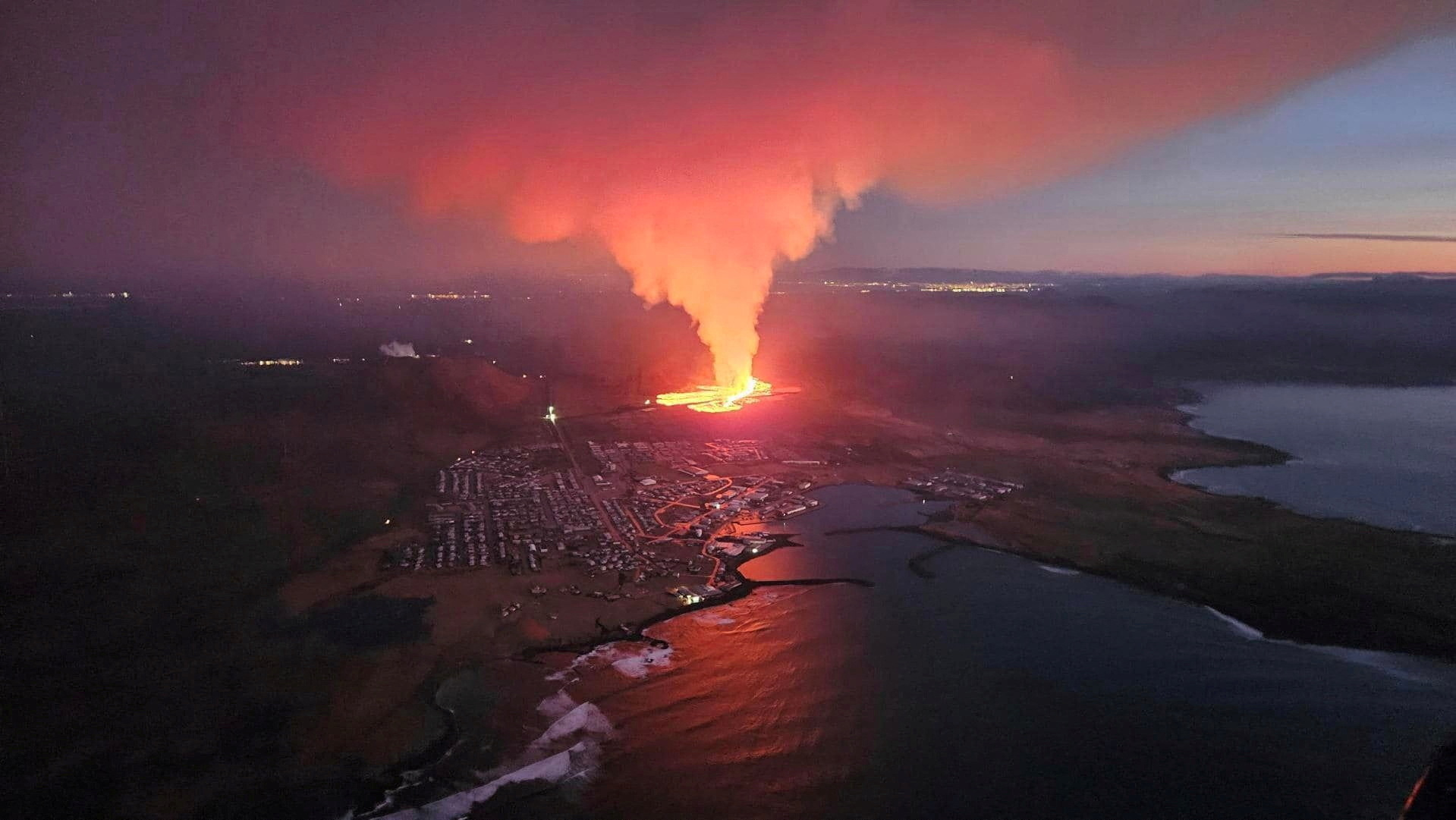 Residents living in the nearby town of Grindavik were forced to evacuate their homes earlier this month as the lava engulfed the area and melted their homes to the ground. /Iceland Civil Protection.