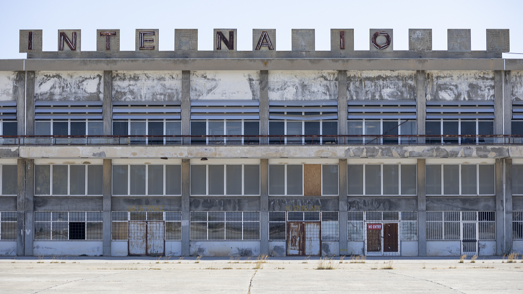 The old Nicosia Airport, left abandoned with the demilitarized zone. /CFP