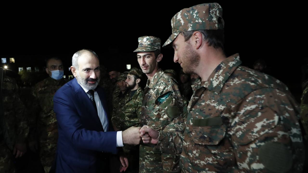 Armenia's prime minister says his country must reassess its military ties./Armenian Prime Minister Press Service/Tigran Mehrabyan/PAN Photo/Reuters