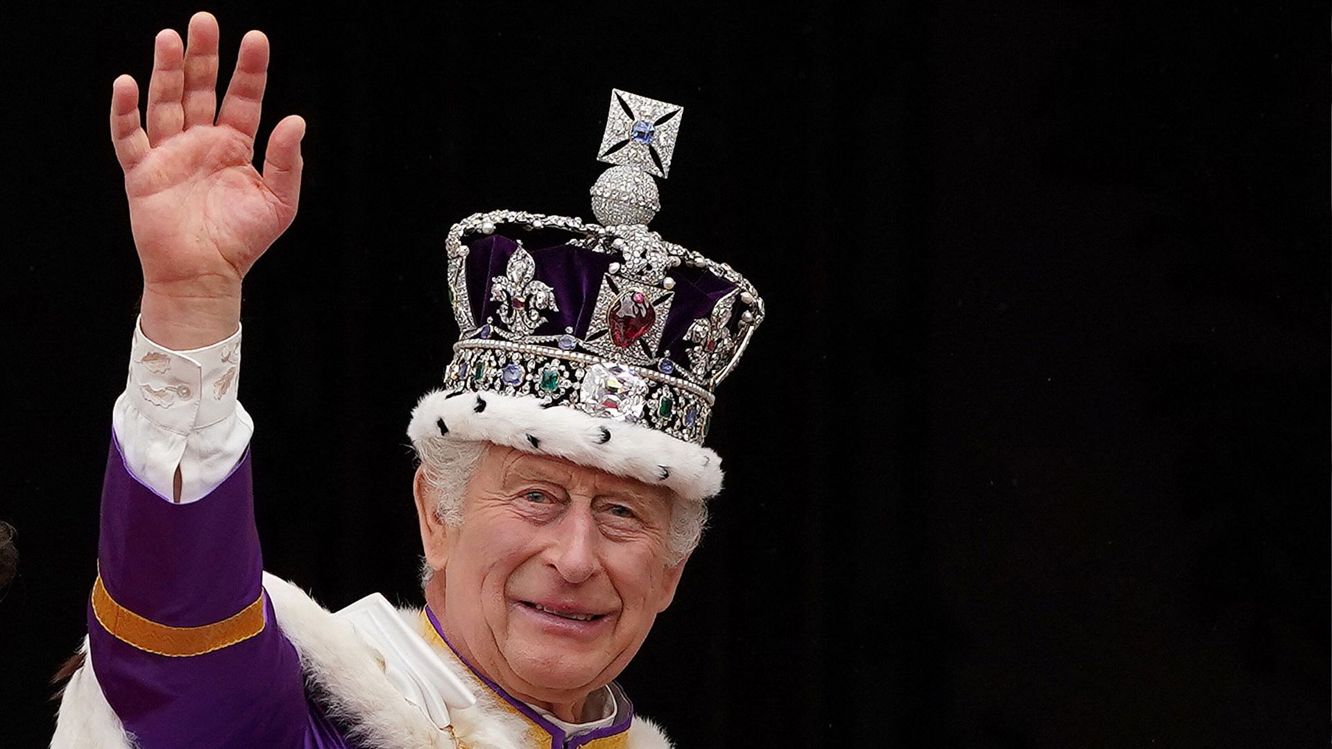 King Charles wearing the Imperial state Crown on his coronation day on May 6, 2023. /AFP