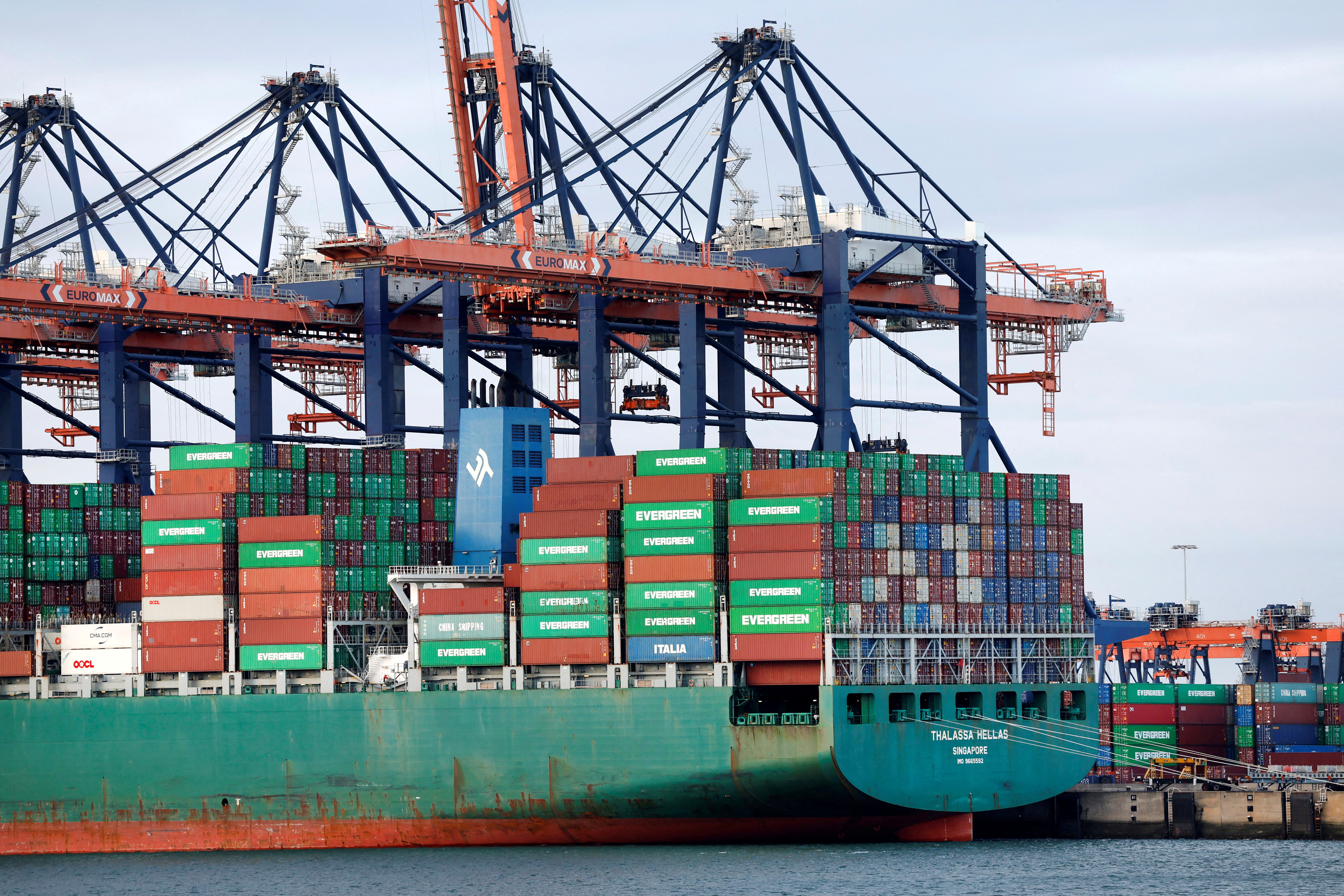 Containers in the Port of Rotterdam, Netherlands. /Piroschka van de Wouw/Reuters