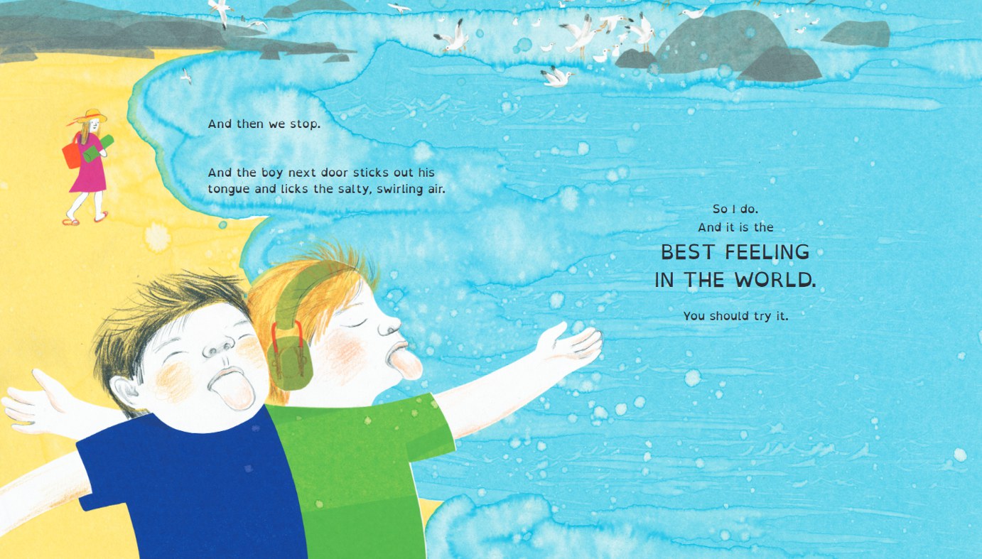 Page from the book 'The Boy Who Loves to Lick the Wind'. /CGTN Europe
