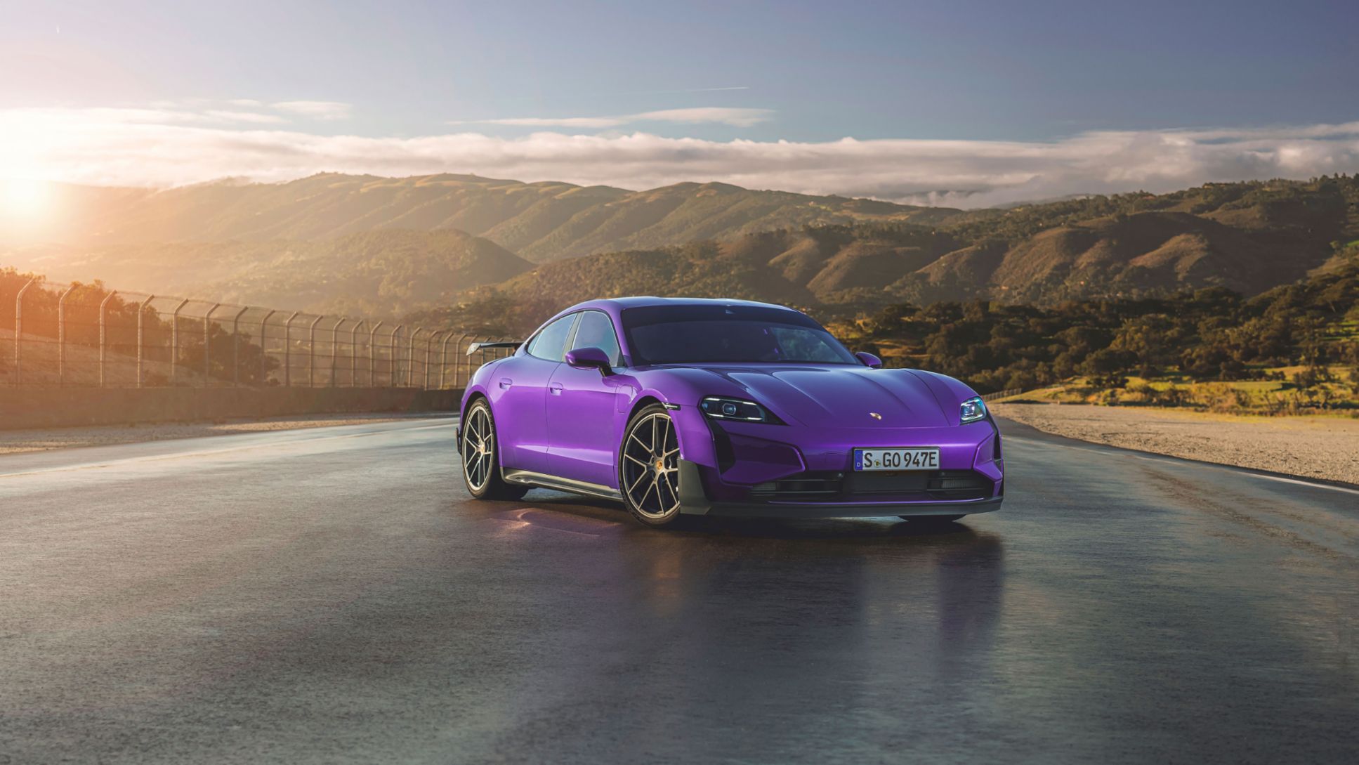 The Taycan Turbo GT reaches speeds over 180mph, and a 0-60 speed of just over 2 seconds./Porsche 