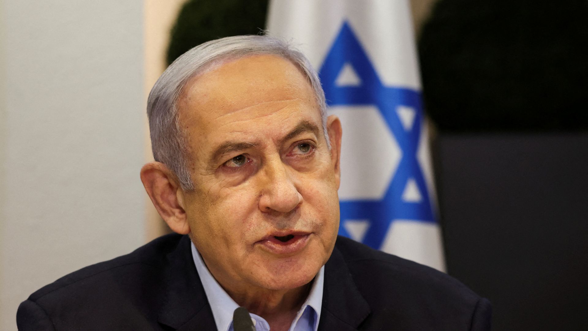 Israeli Prime Minister Benjamin Netanyahu said 'Whoever harms us, we will harm them' after threats from Iran. /Ronen Zvulun/Reuters
